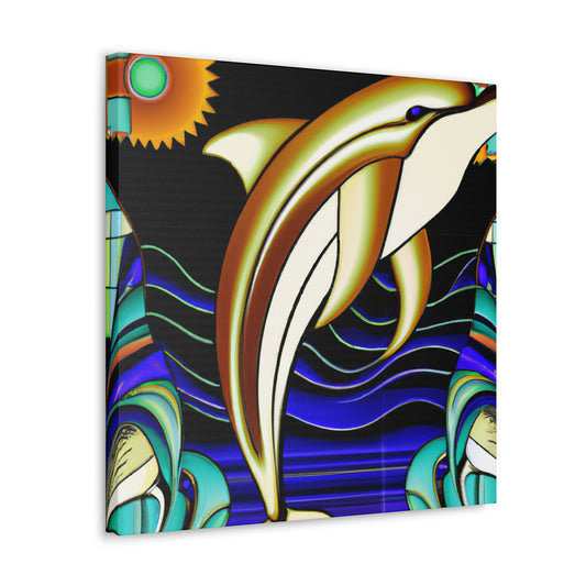 "Dance of the Dolphins" - Canvas