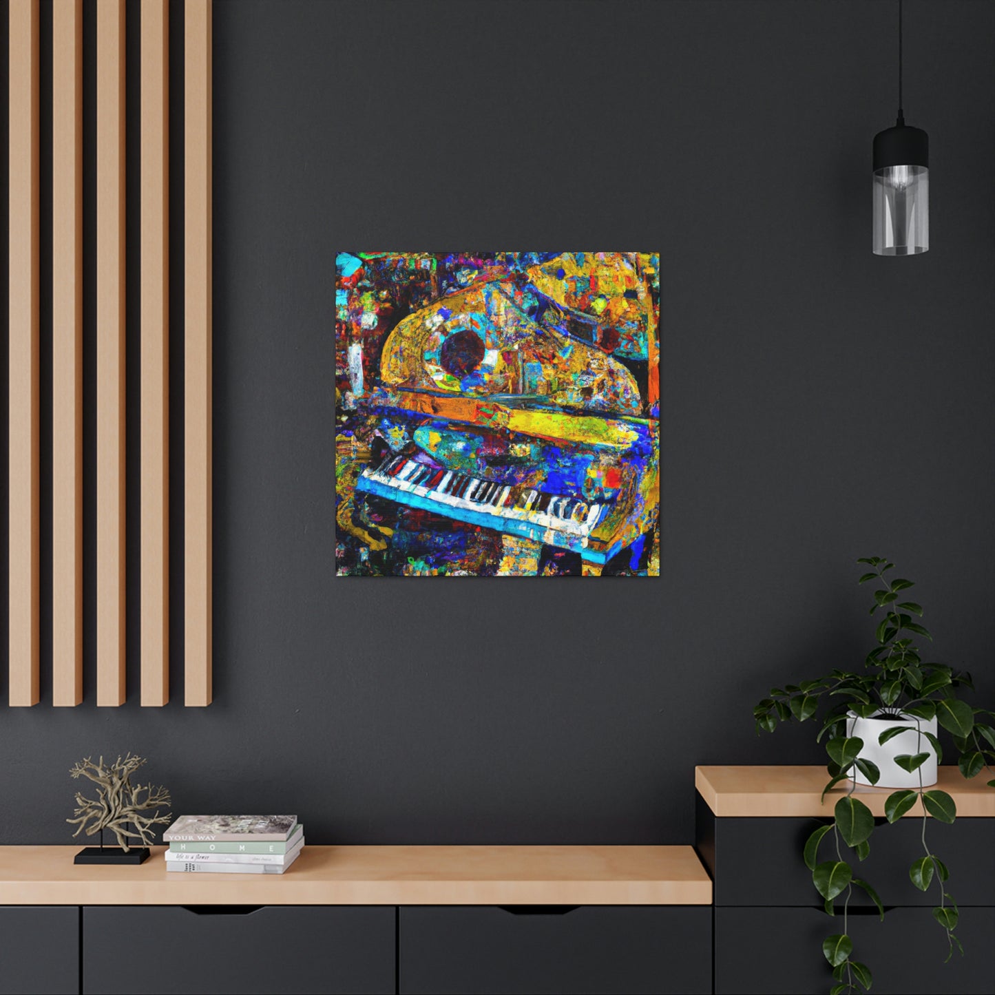 "Piano in Expressionism" - Canvas