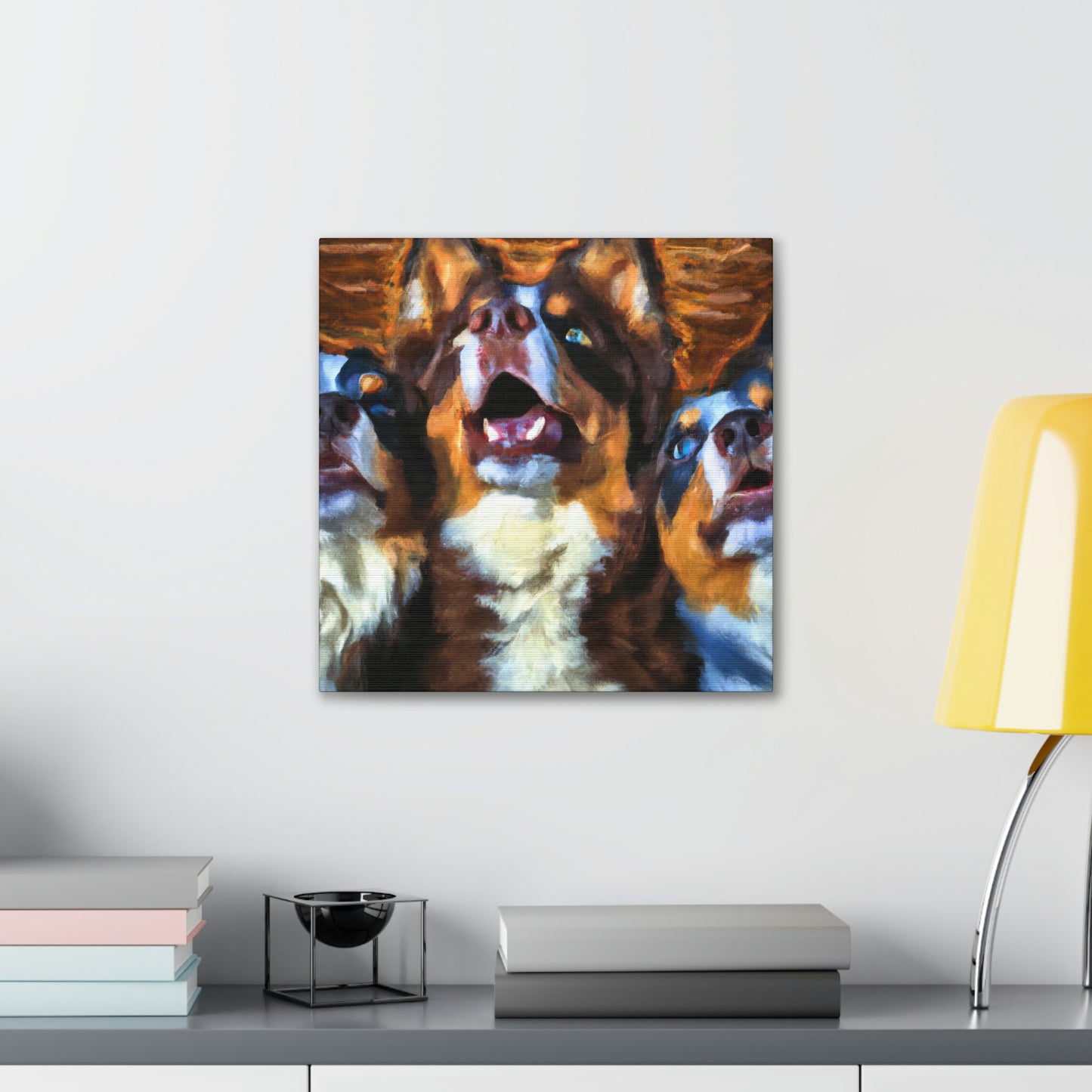 Aussie Shepherd Majesty - Canvas