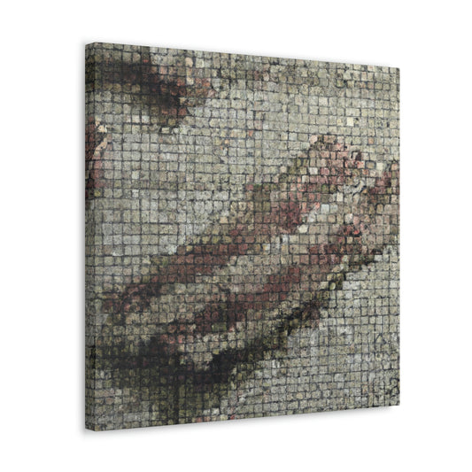 "Bacon in Pointillism" - Canvas