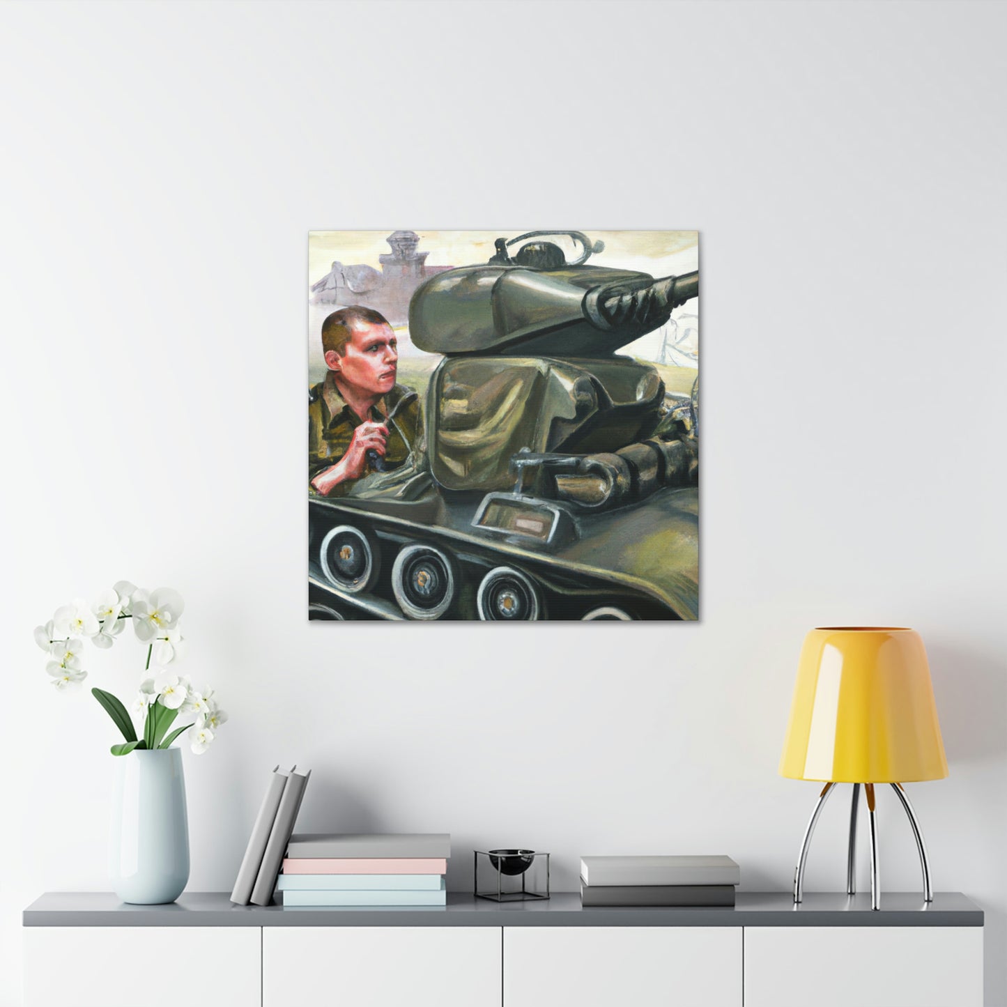 "Tank Operator Dreamscape" - Canvas