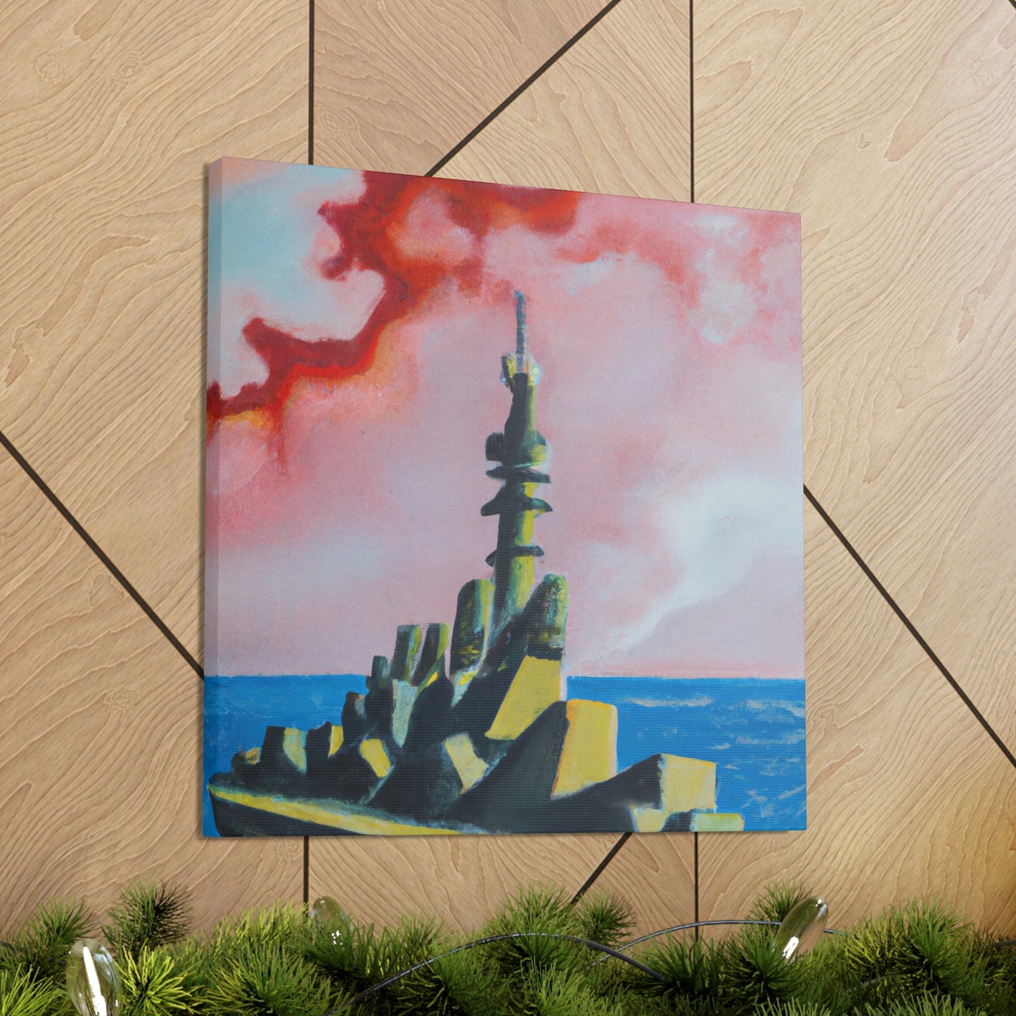 "Battleship Pop Art" - Canvas