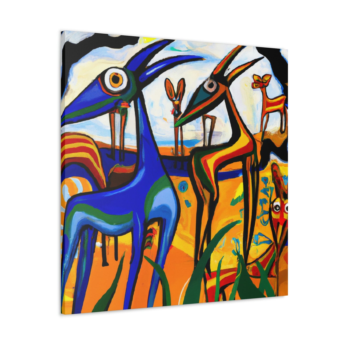 Gazelle in Golden Noon - Canvas