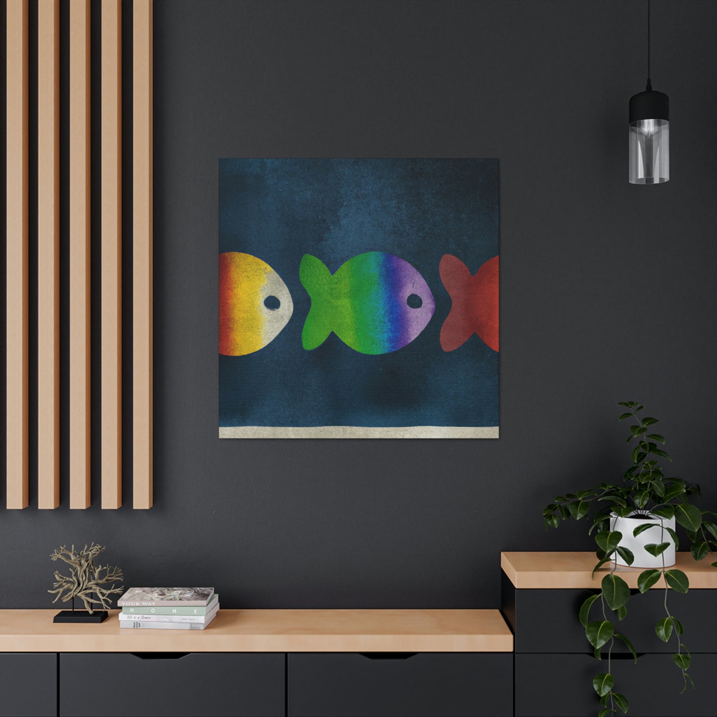 Rainbow Fish Dreaming - Canvas