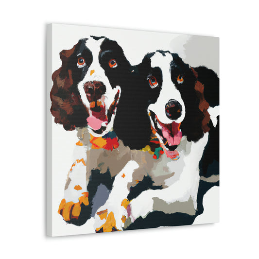 'Springer Spaniel Delight' - Canvas