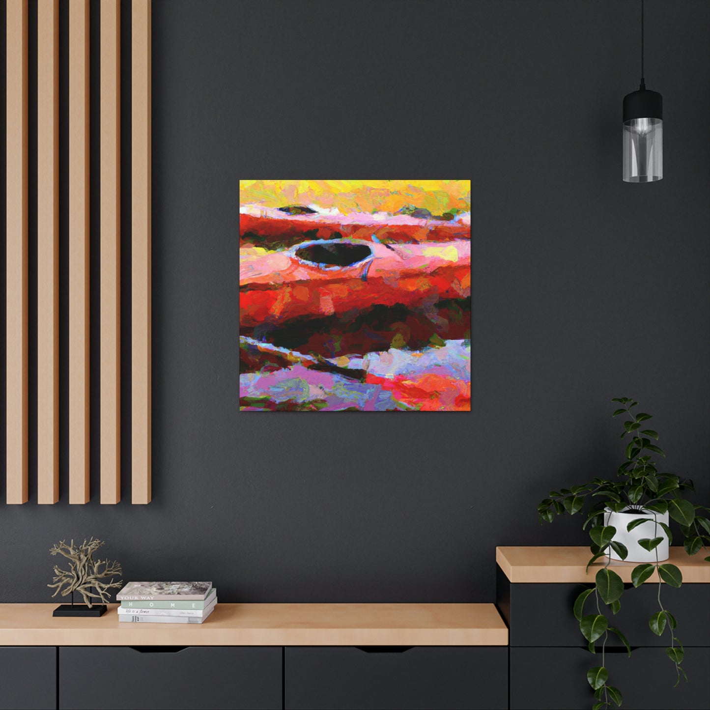 Kayak on the Waves - Canvas