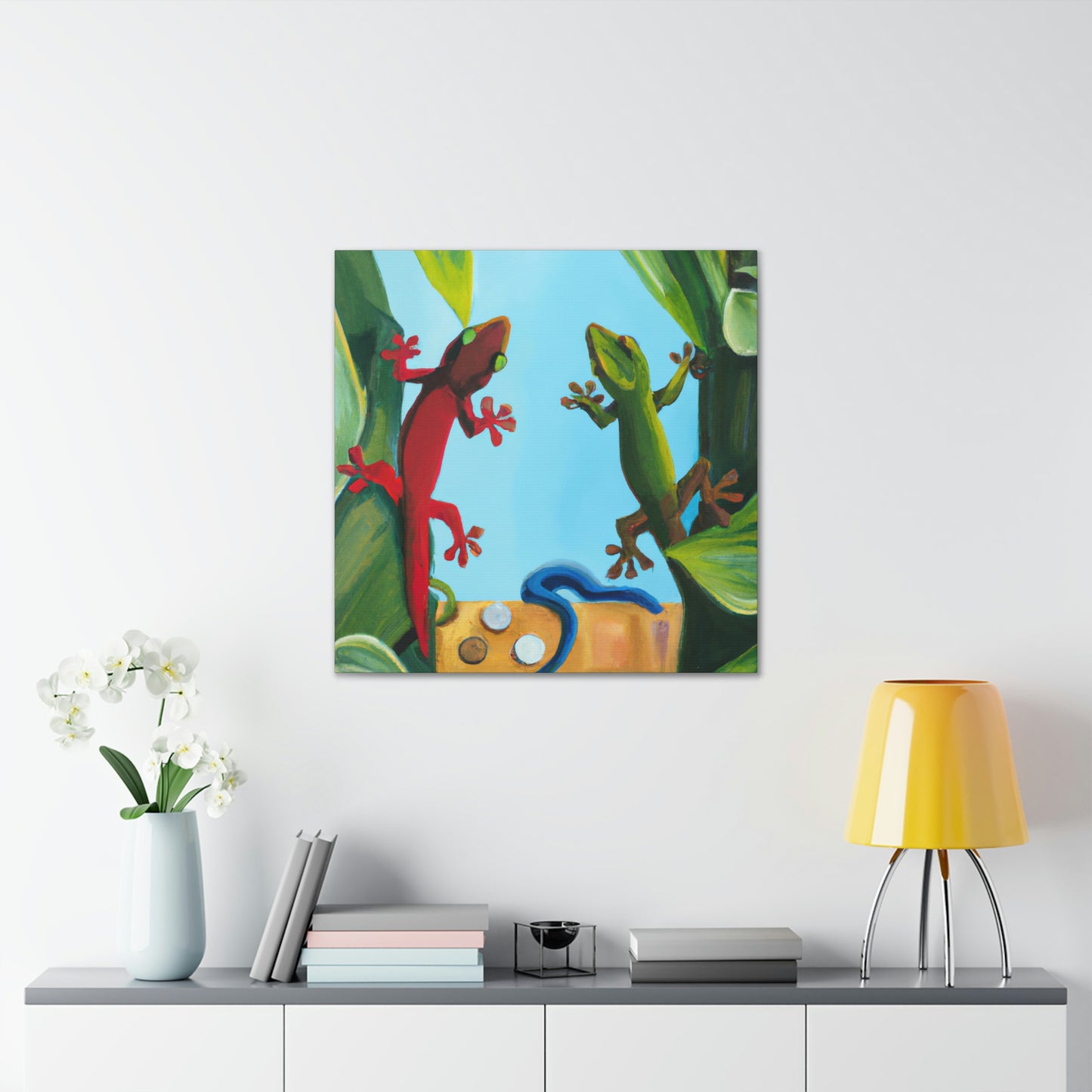 "Geckos on Canvas" - Canvas