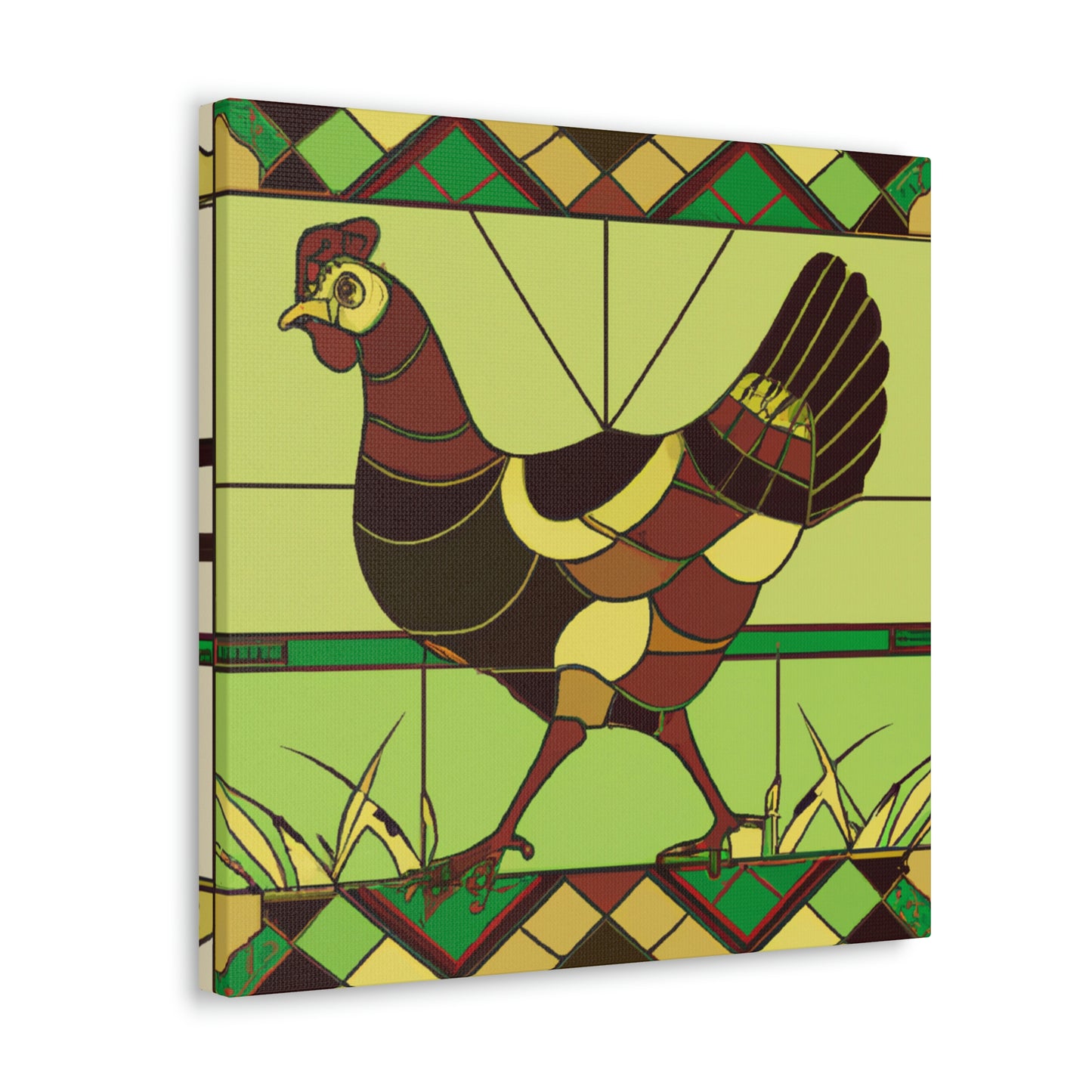 "Hen in the Roaring Twenties" - Canvas