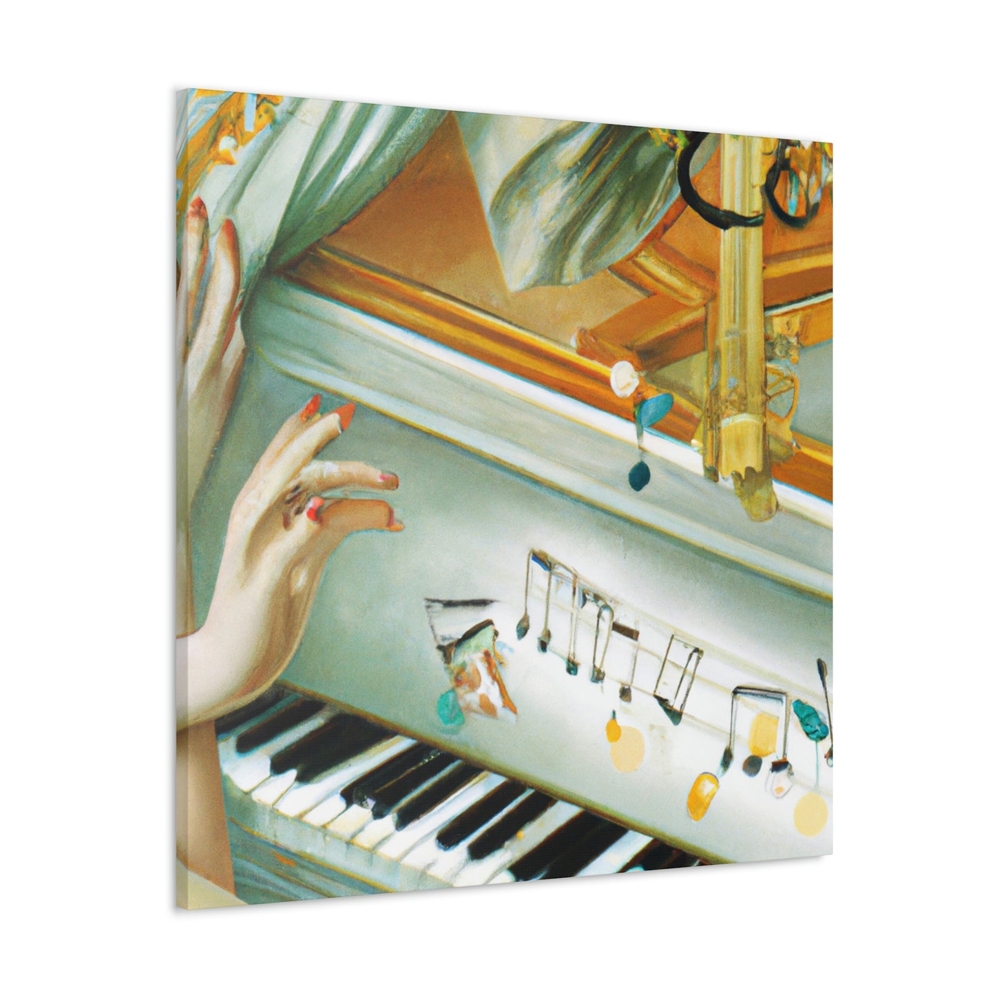 "Piano in the Clouds" - Canvas