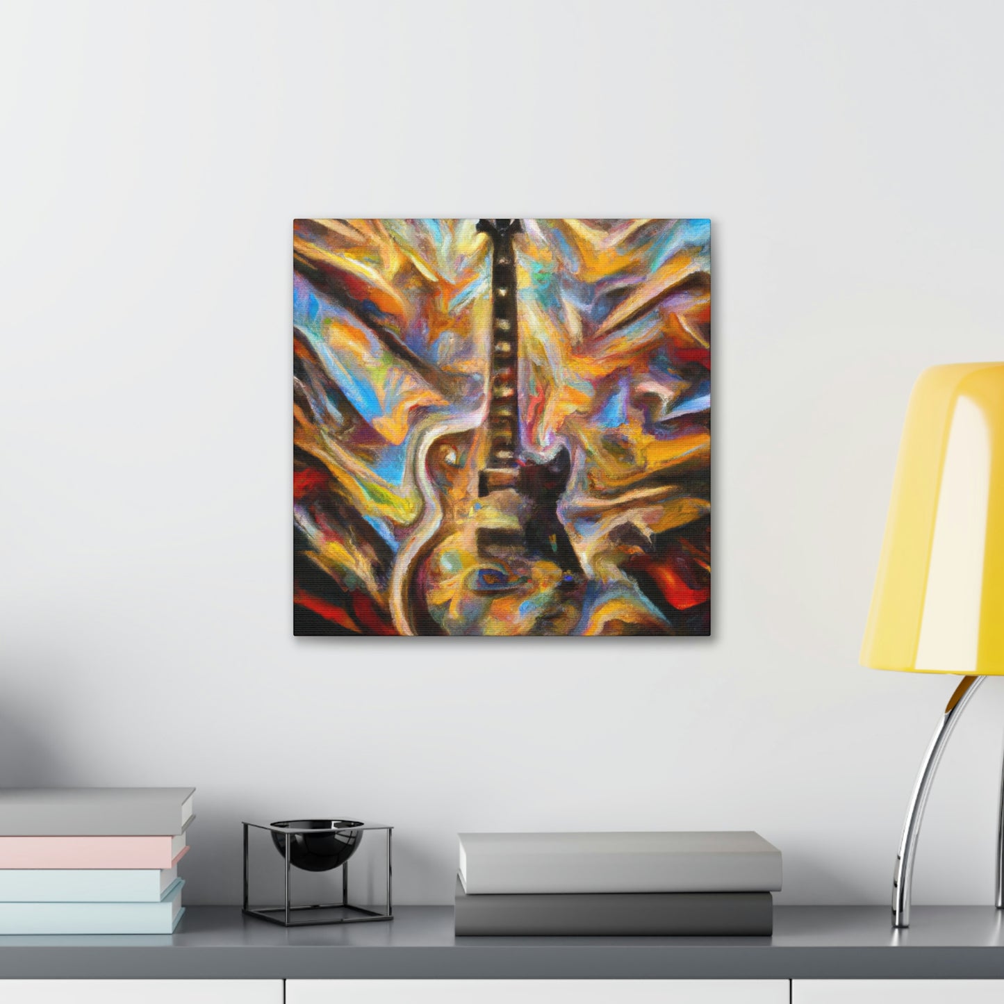 "Electric Guitar Eruption" - Canvas