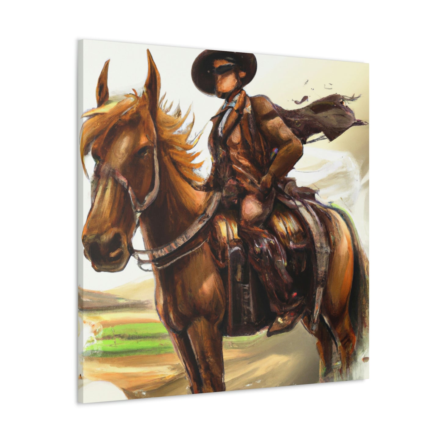 Pony Express Surrealism - Canvas