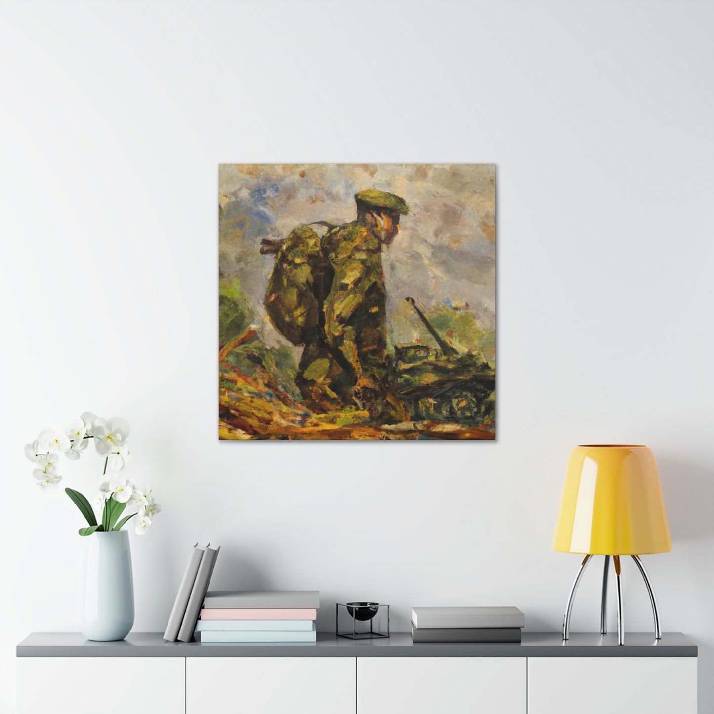 "The Gallant Artilleryman" - Canvas