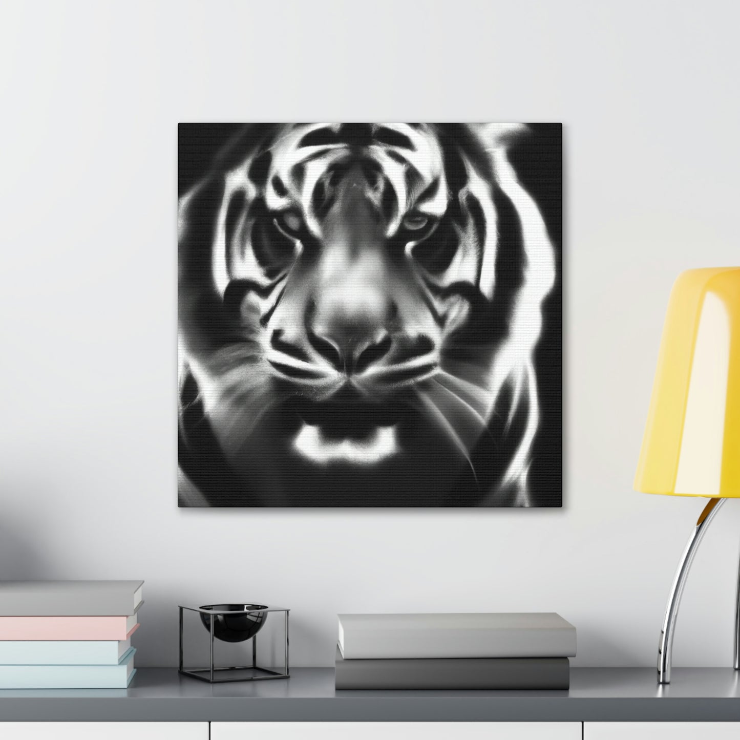 "Majestic Bengal Tiger Scene" - Canvas