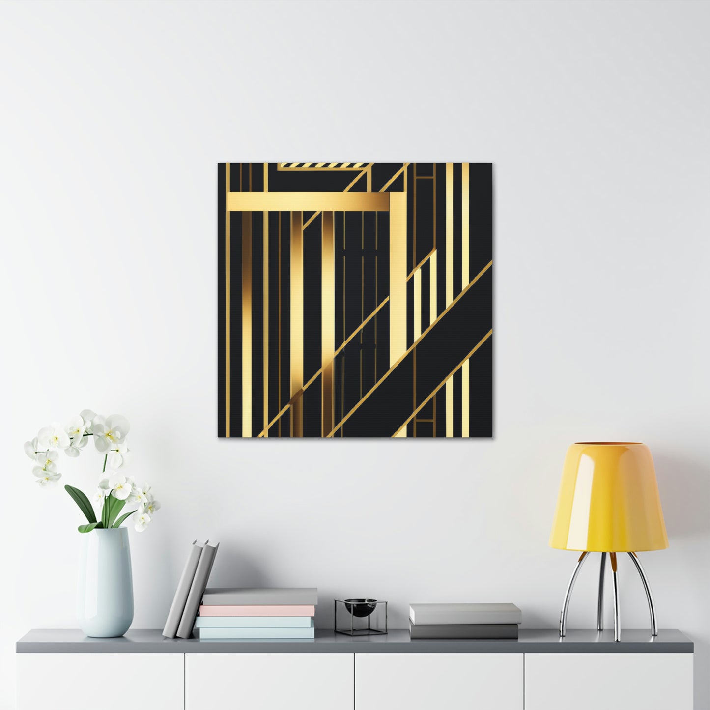 Flowing Cityscapes Glimmer - Canvas