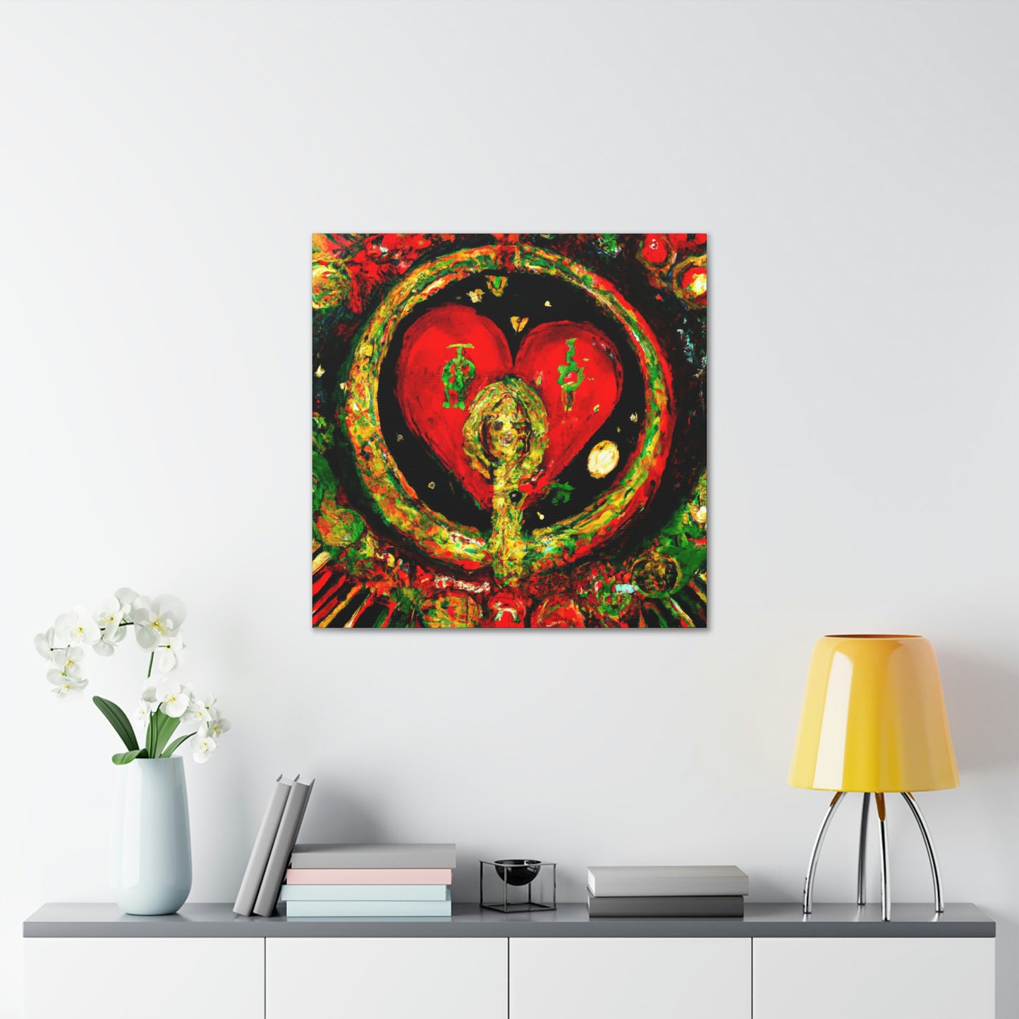 Love's Radiant Halo - Canvas