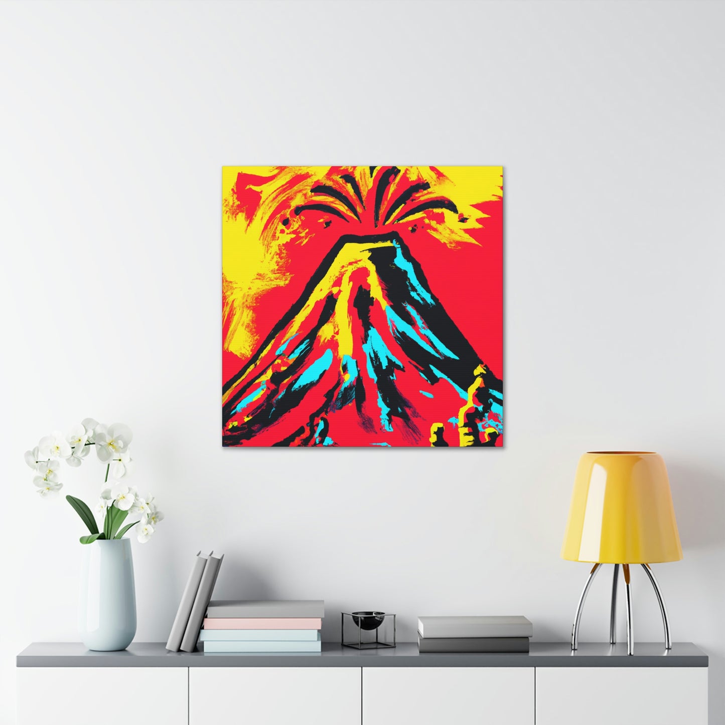 Volcano's Explosive Fury - Canvas