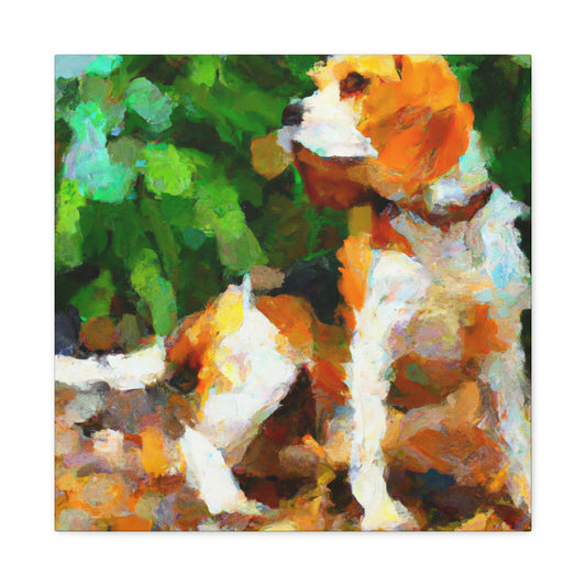 Beagle in Post-Impressionism - Canvas