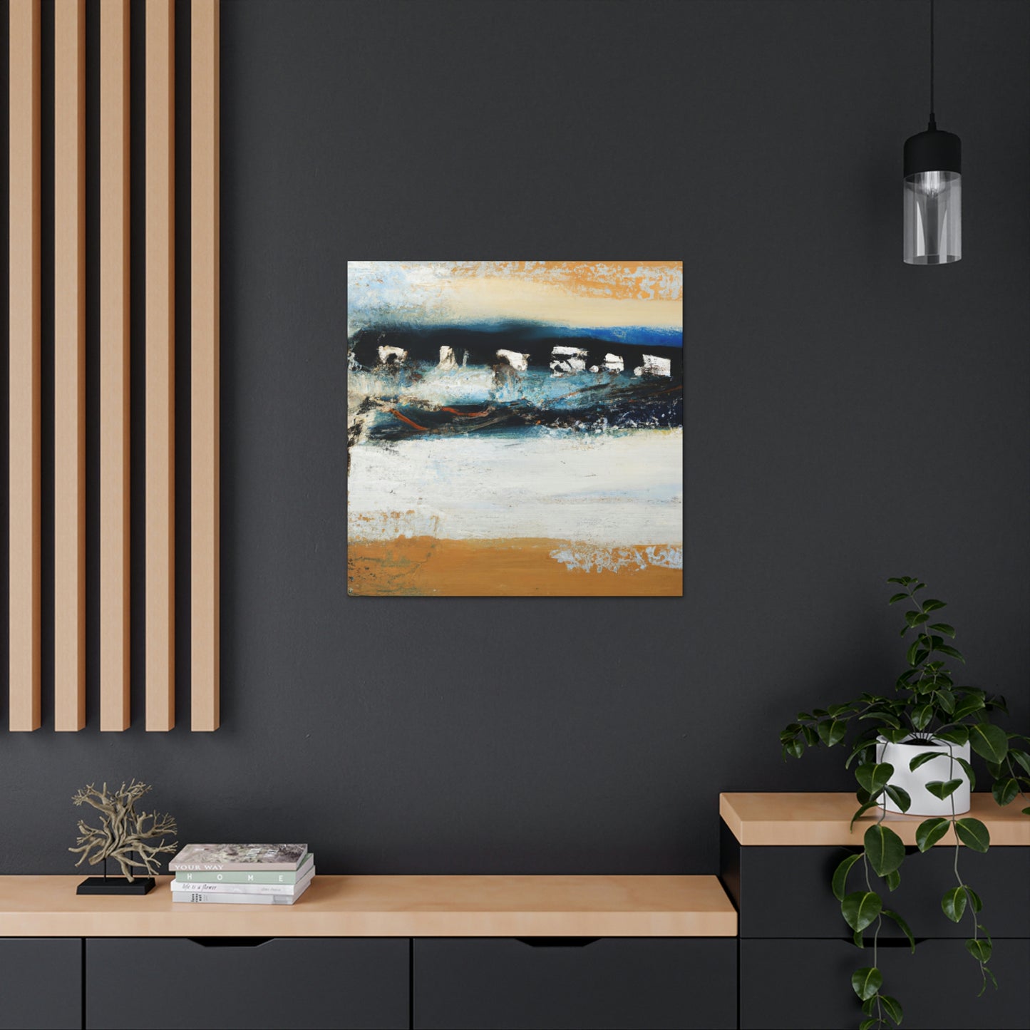 "Tides against the Seawall" - Canvas