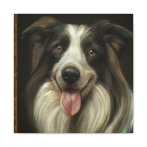 "Collie at Dusk Grandeur" - Canvas