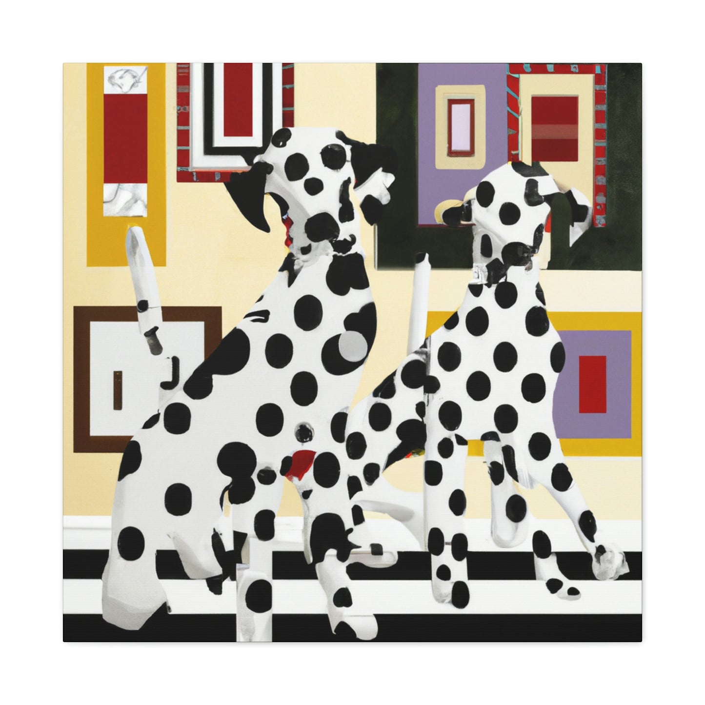 Dalmatian Slumbering Peace - Canvas