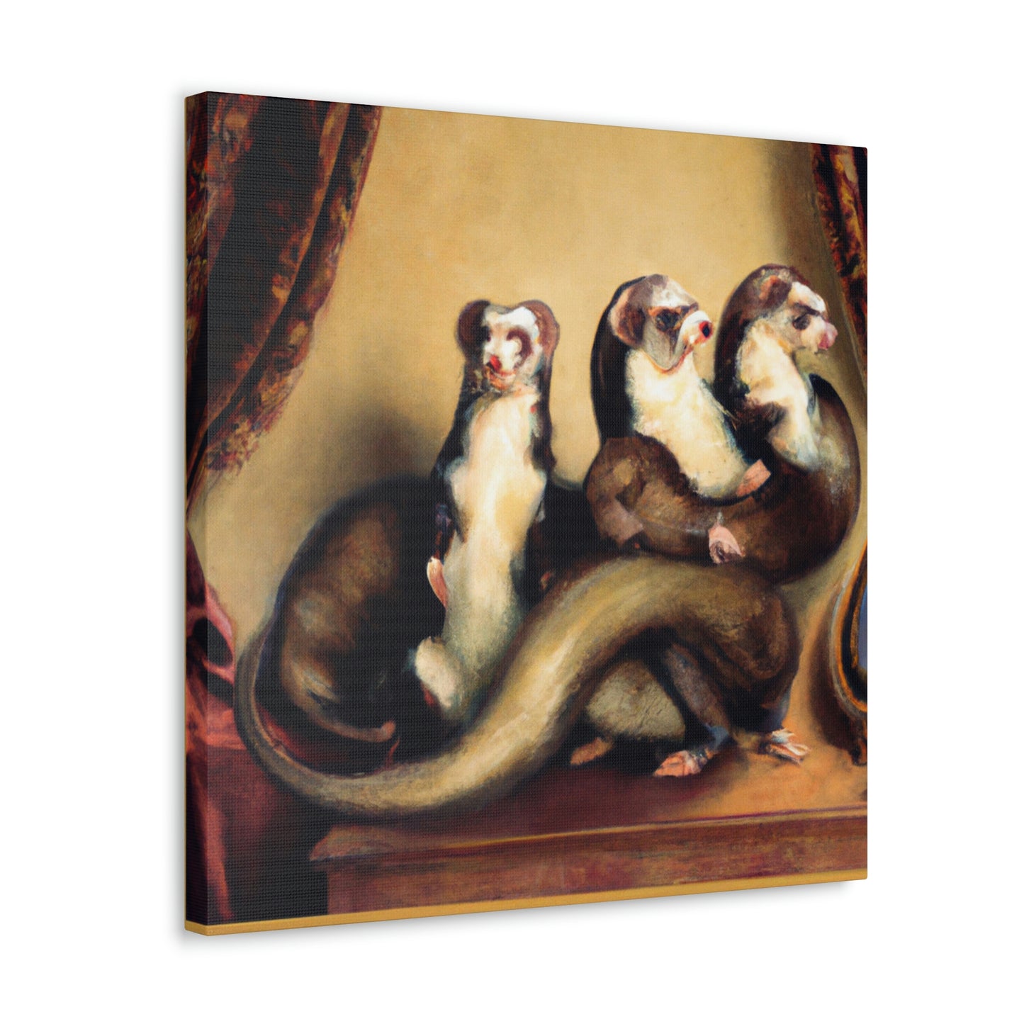 Ferrets in Baroque - Canvas