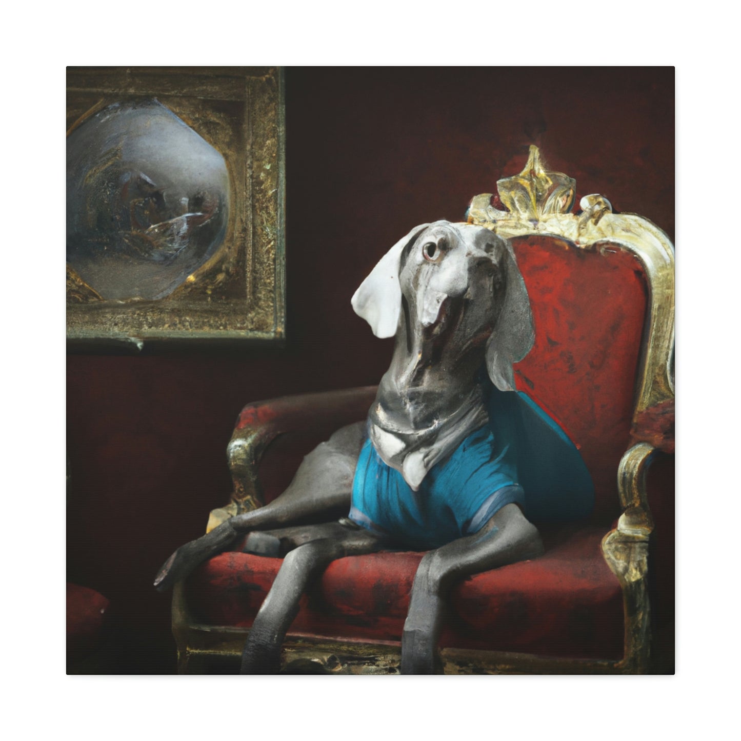 "The Weimaraner Regal" - Canvas