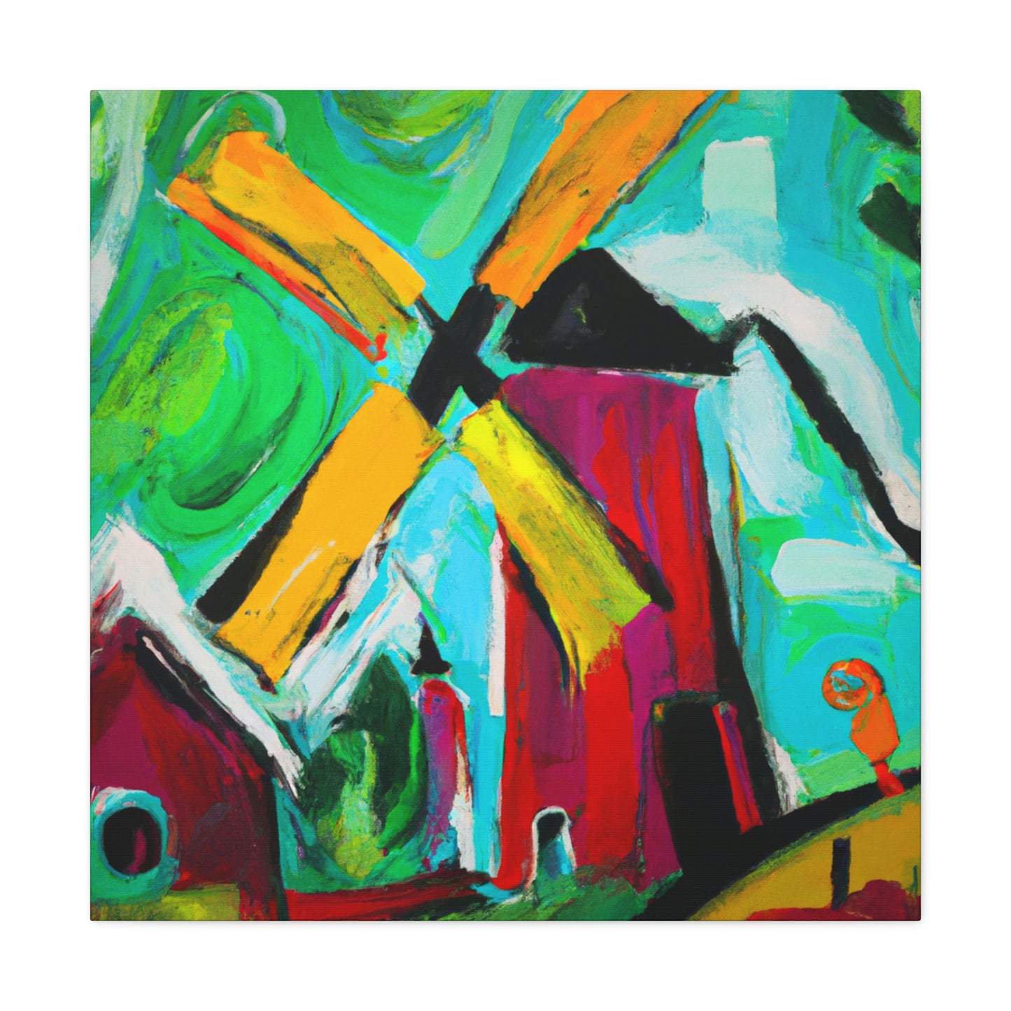 Windmill in Turbulence - Canvas