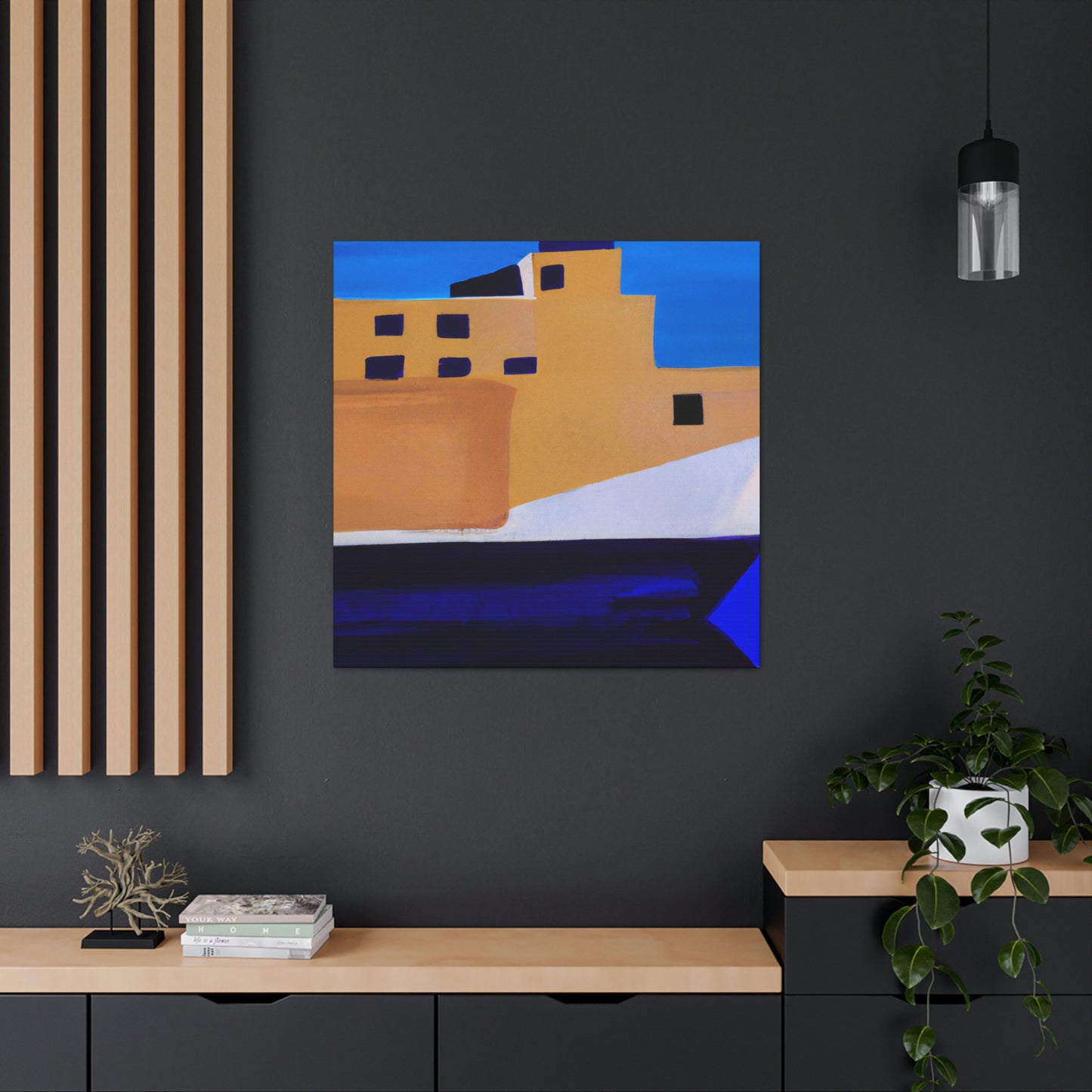 Ferry Minimalism Painting - Canvas