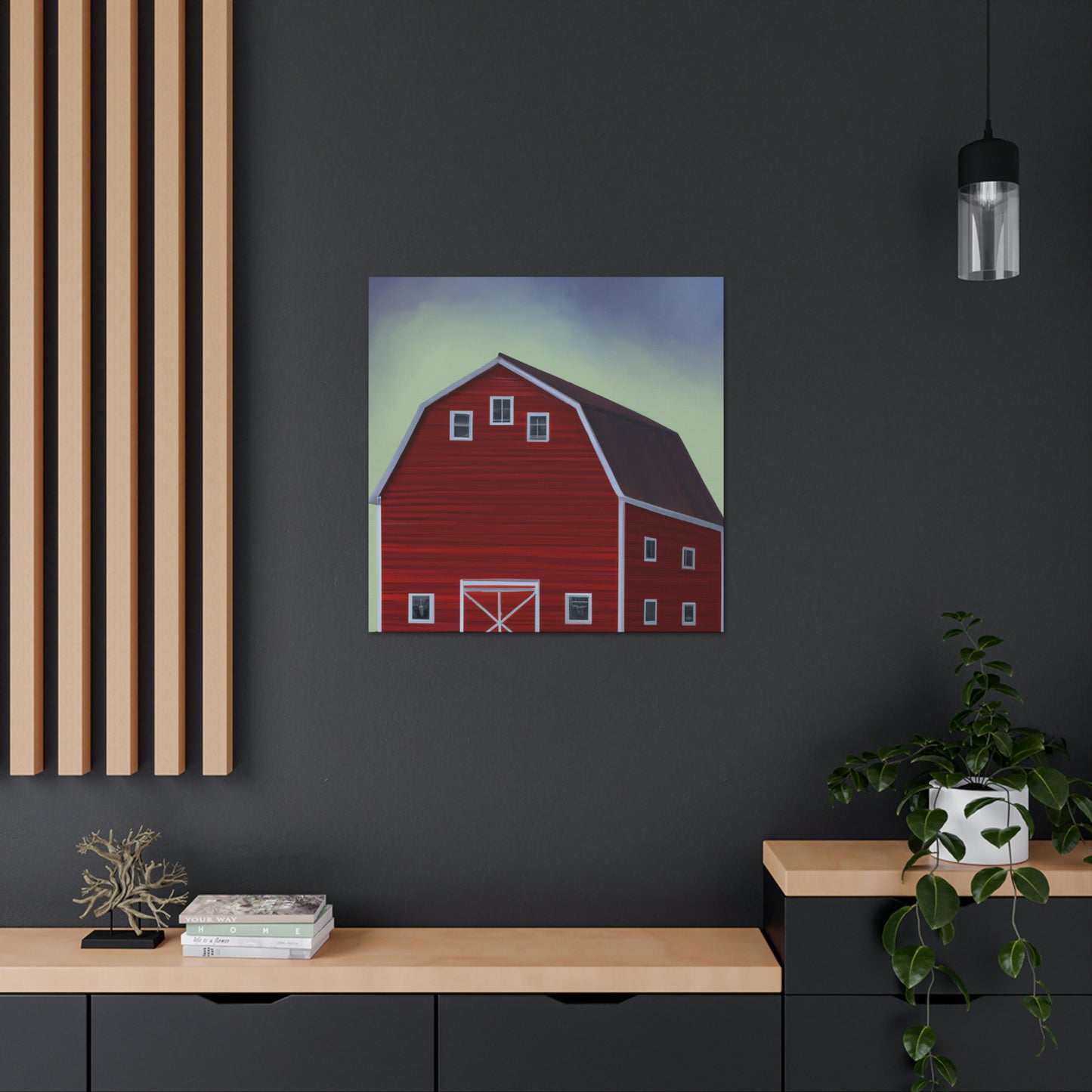 Barn In Monochrome. - Canvas