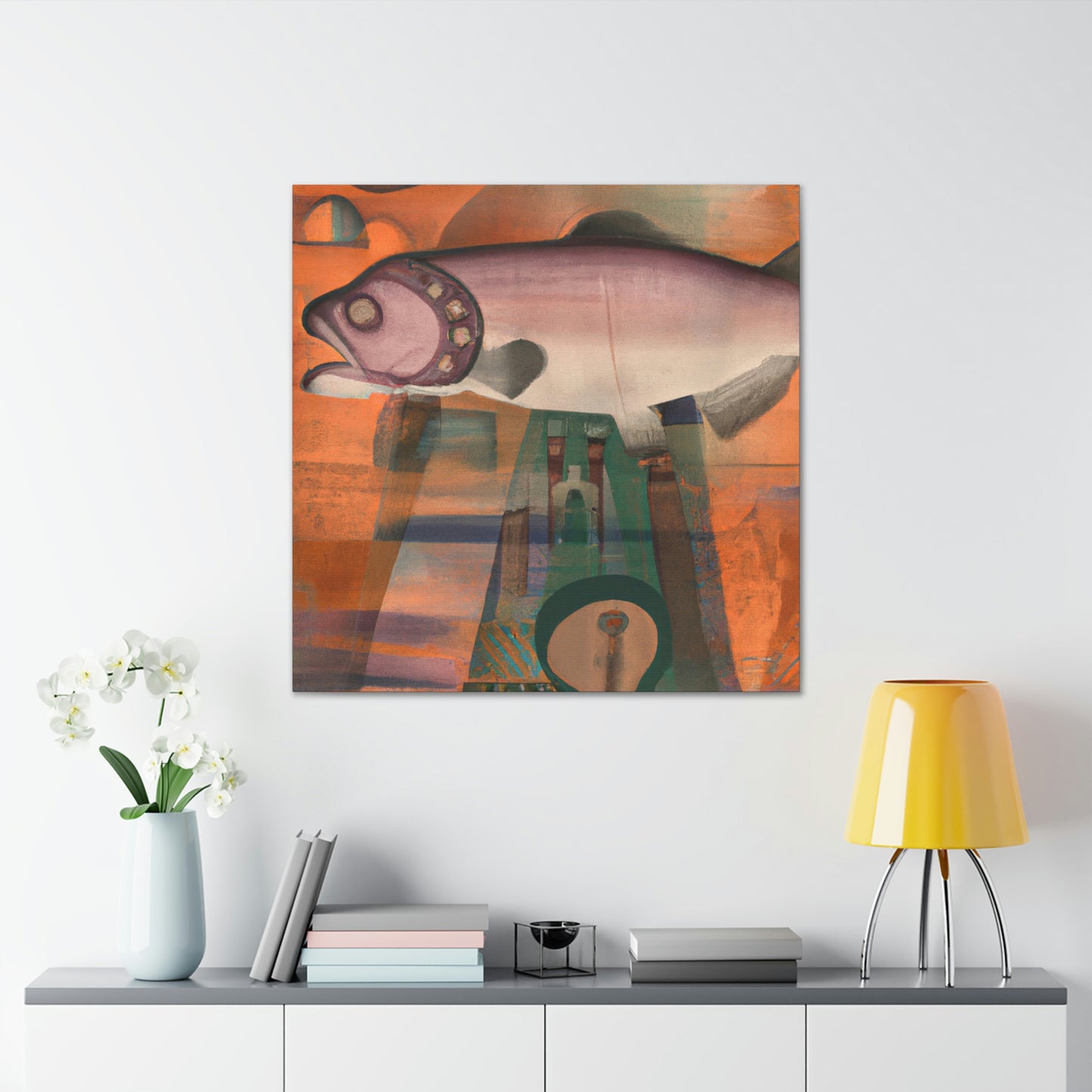 Salmon in a Dream - Canvas