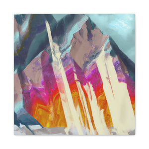 Mountain Abstract Mystery - Canvas