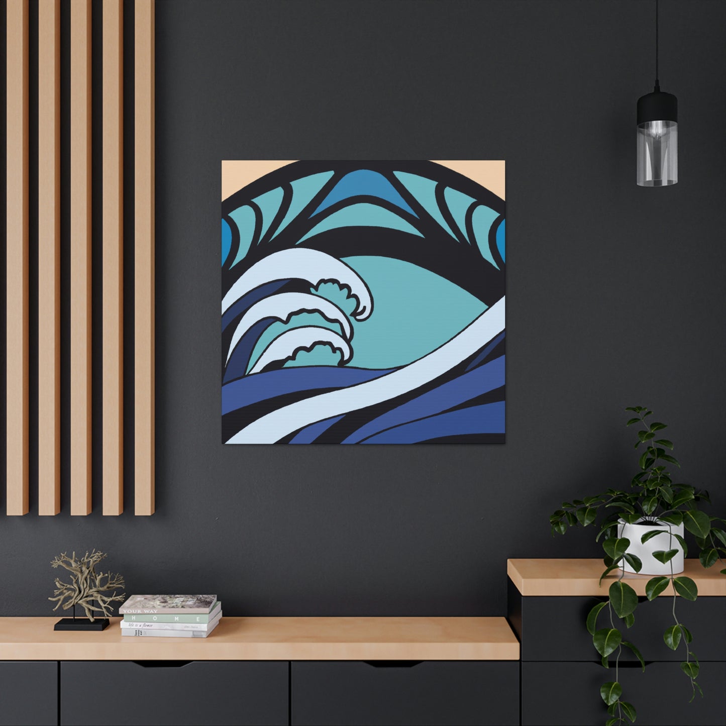 "Waves of Blue Luxury" - Canvas