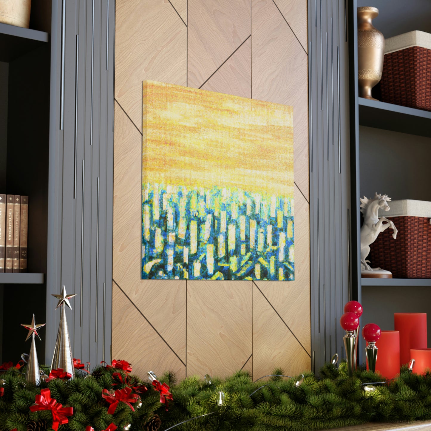 Corn in Moonlight Gloaming - Canvas