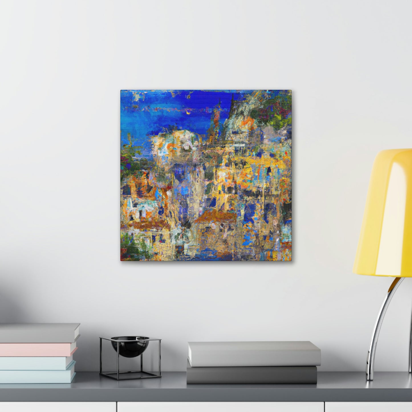 "Mediterranean Splendor Ablaze" - Canvas