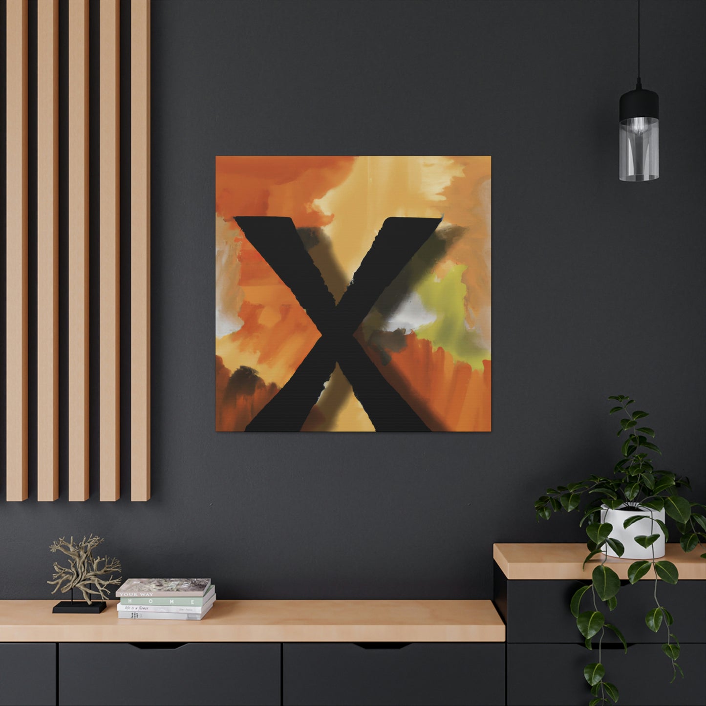 X in Reflection Series - Canvas