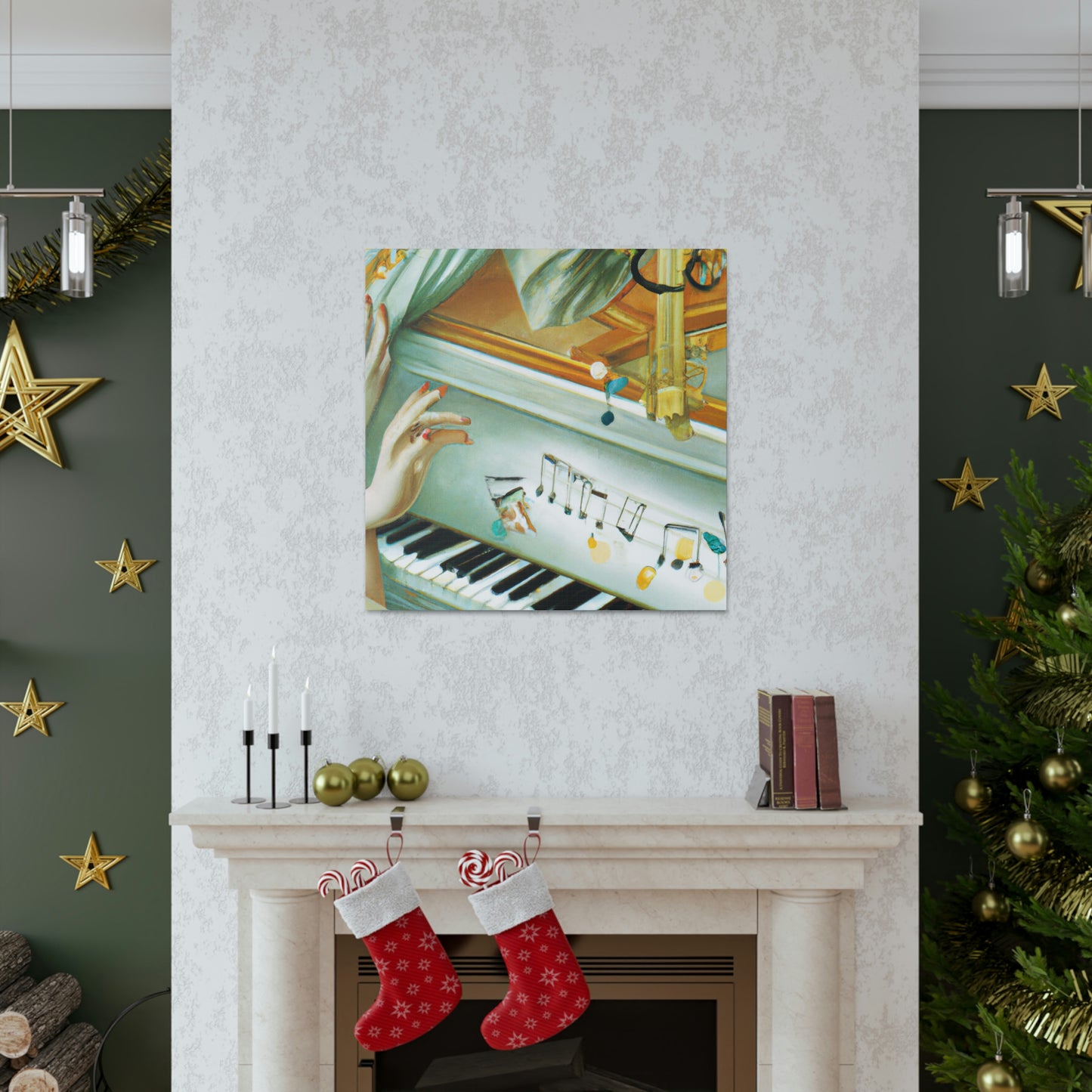 "Piano in the Clouds" - Canvas