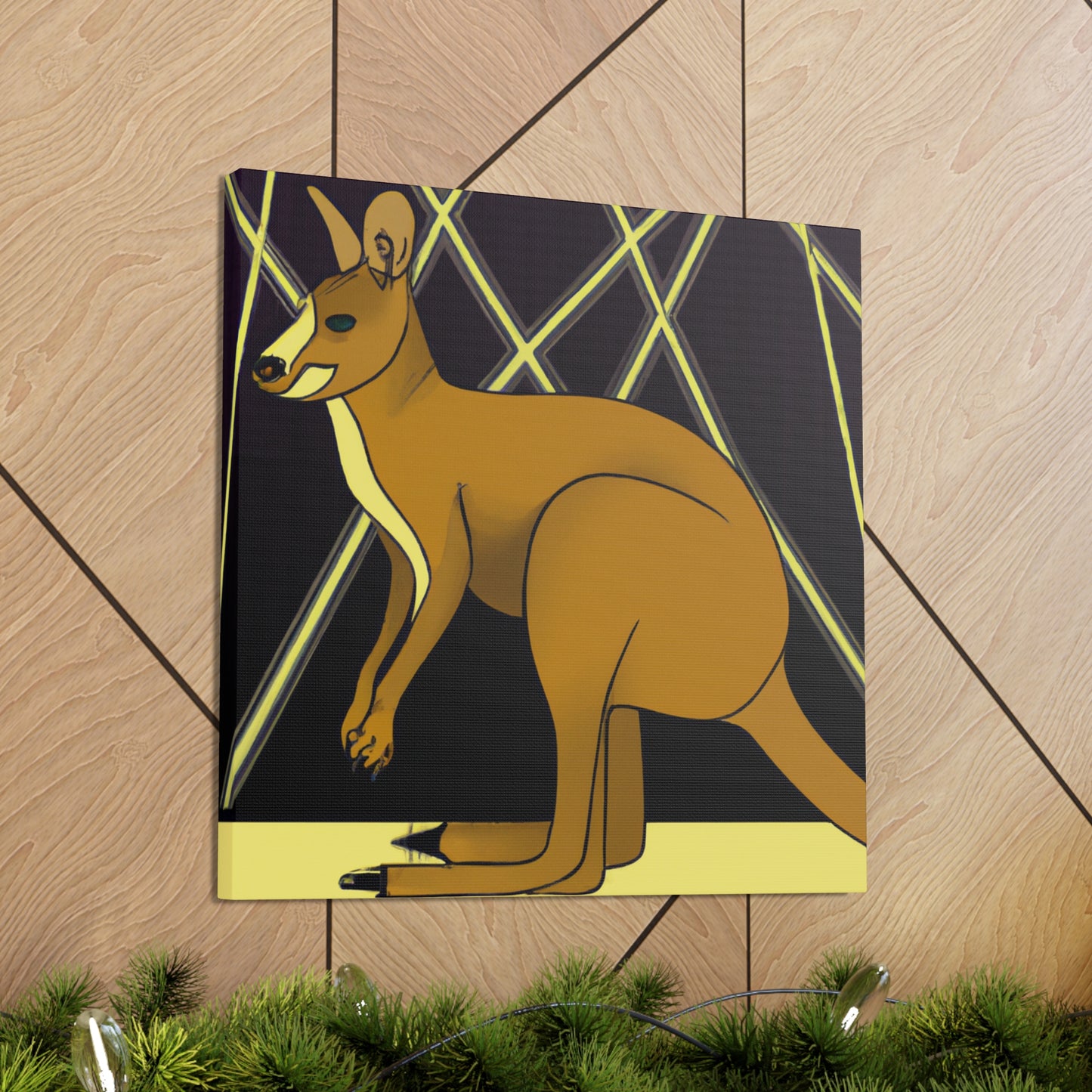 "Gleaming Wallaby Splendor" - Canvas