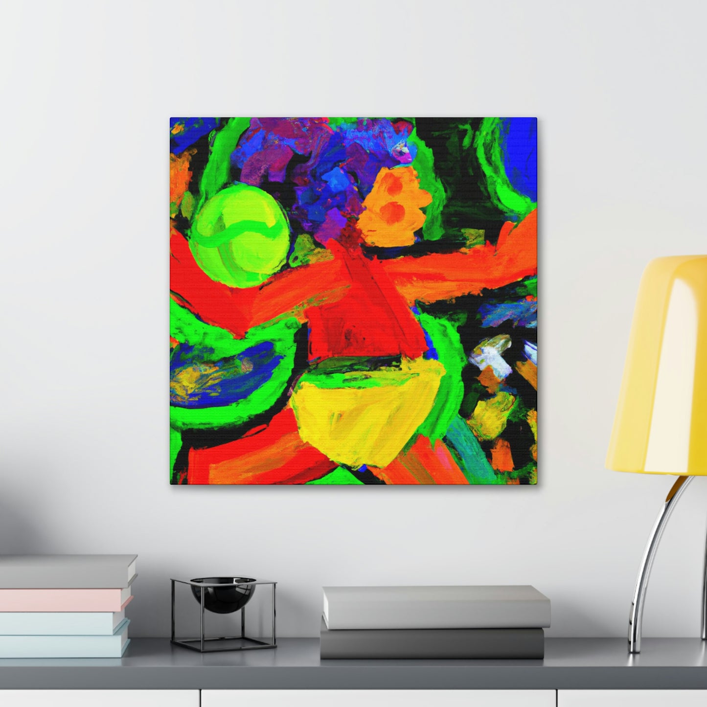 "Rally of Tennis Players" - Canvas