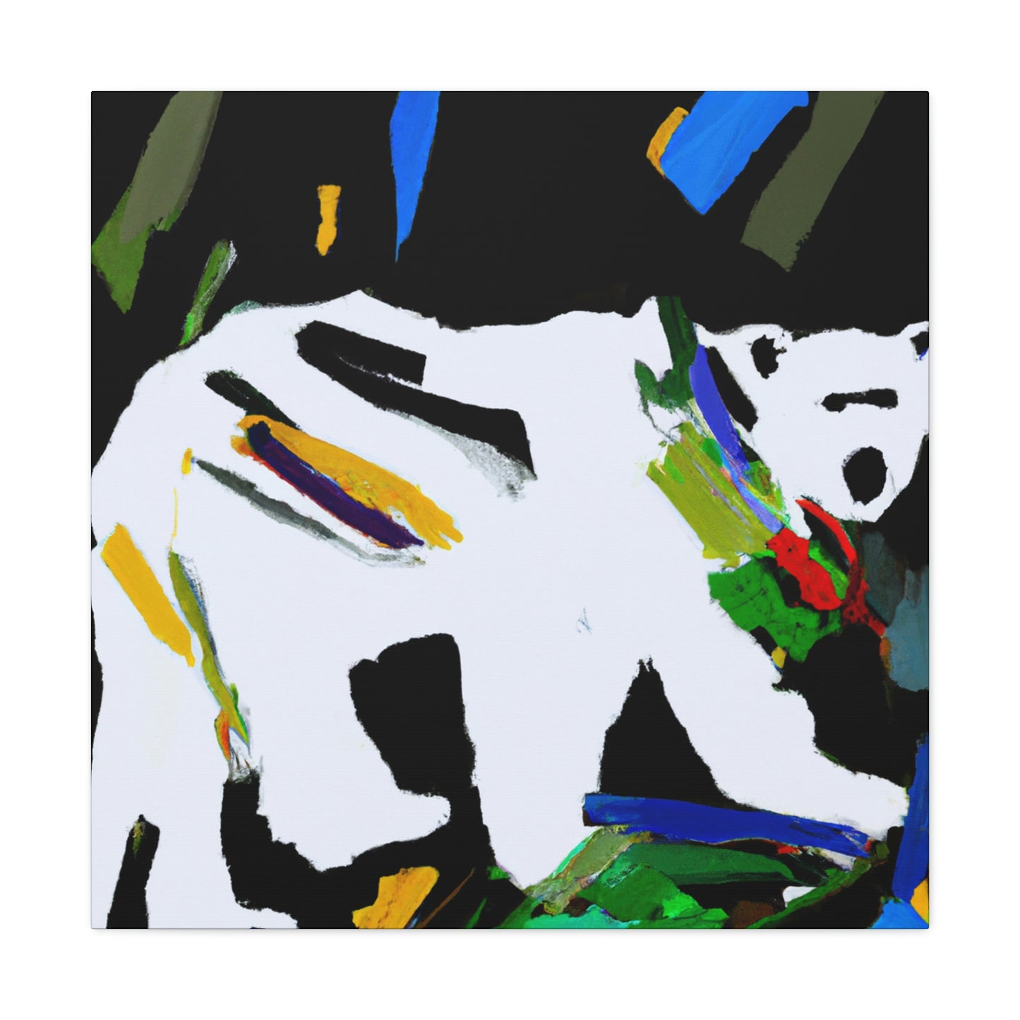 "Polar Bear's Expressionism" - Canvas