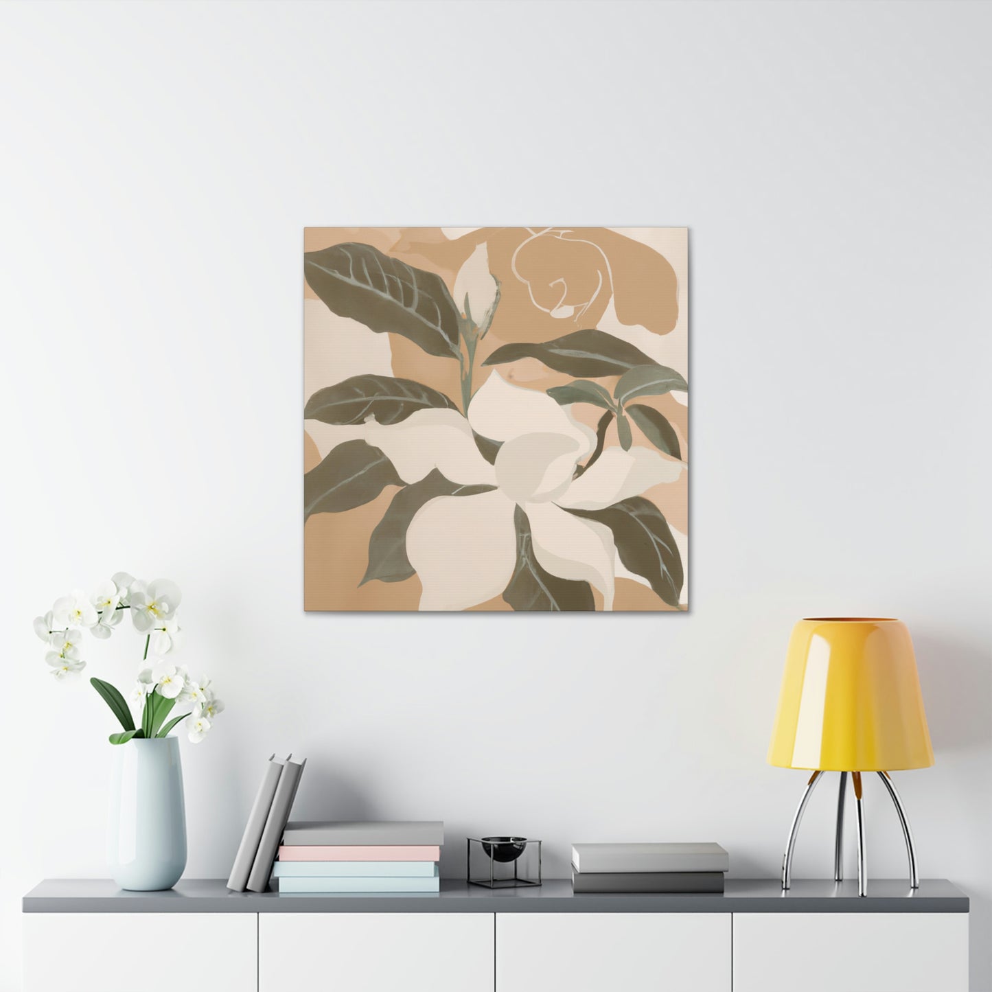 "Gardenia Perfumed Petals" - Canvas