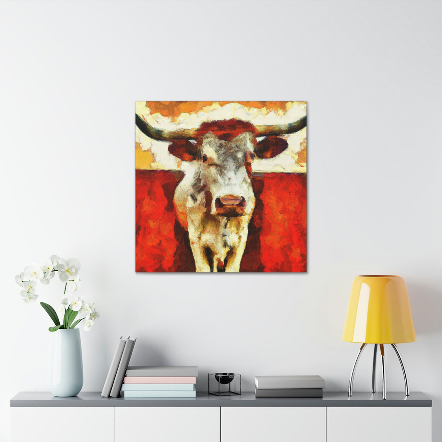 "Texas Longhorn Majesty" - Canvas