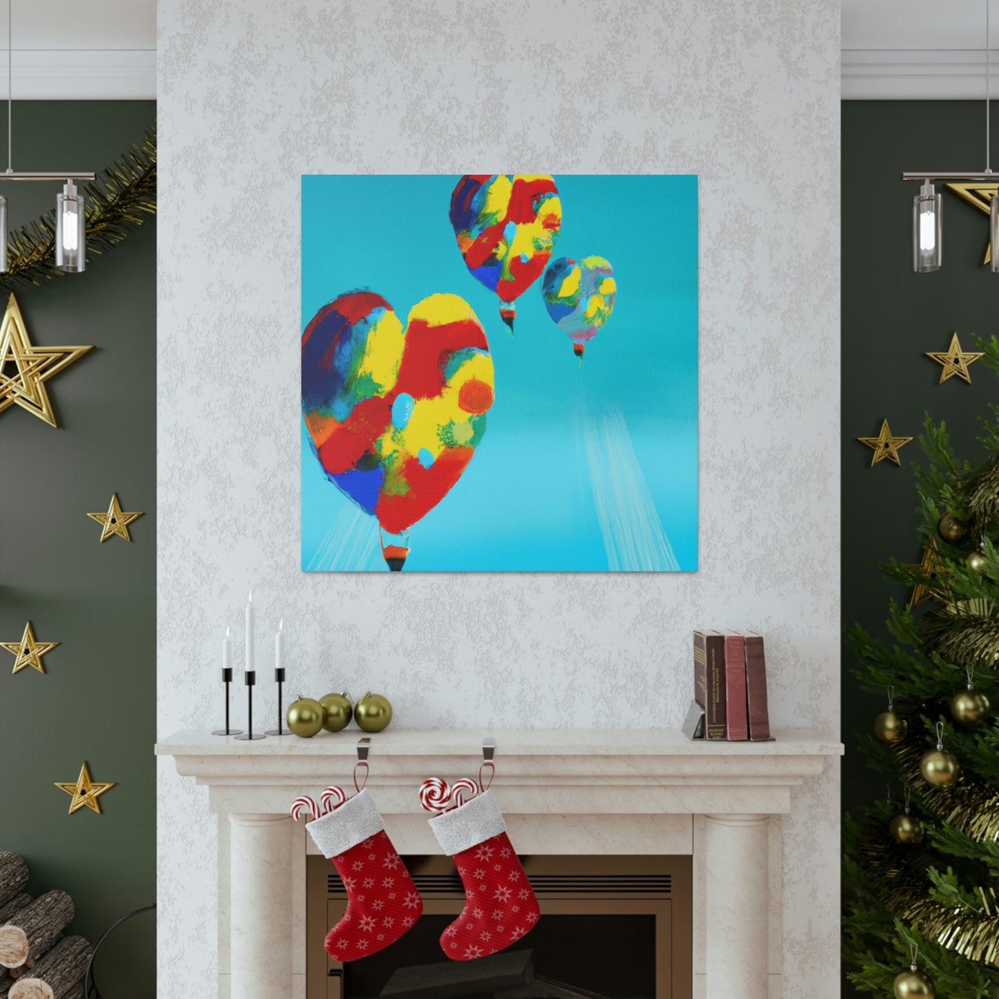 "Skyward Flight of Balloons" - Canvas