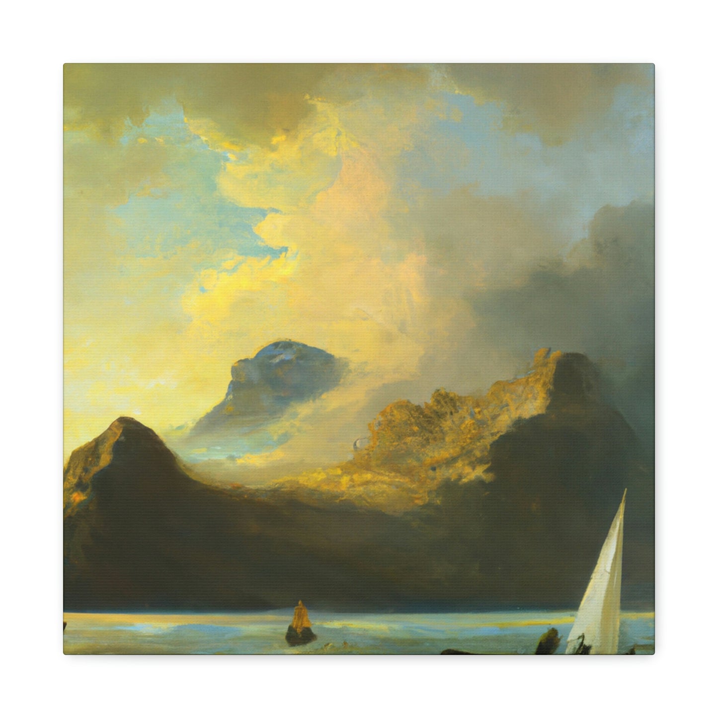 "Dinghy at Dawning Light" - Canvas