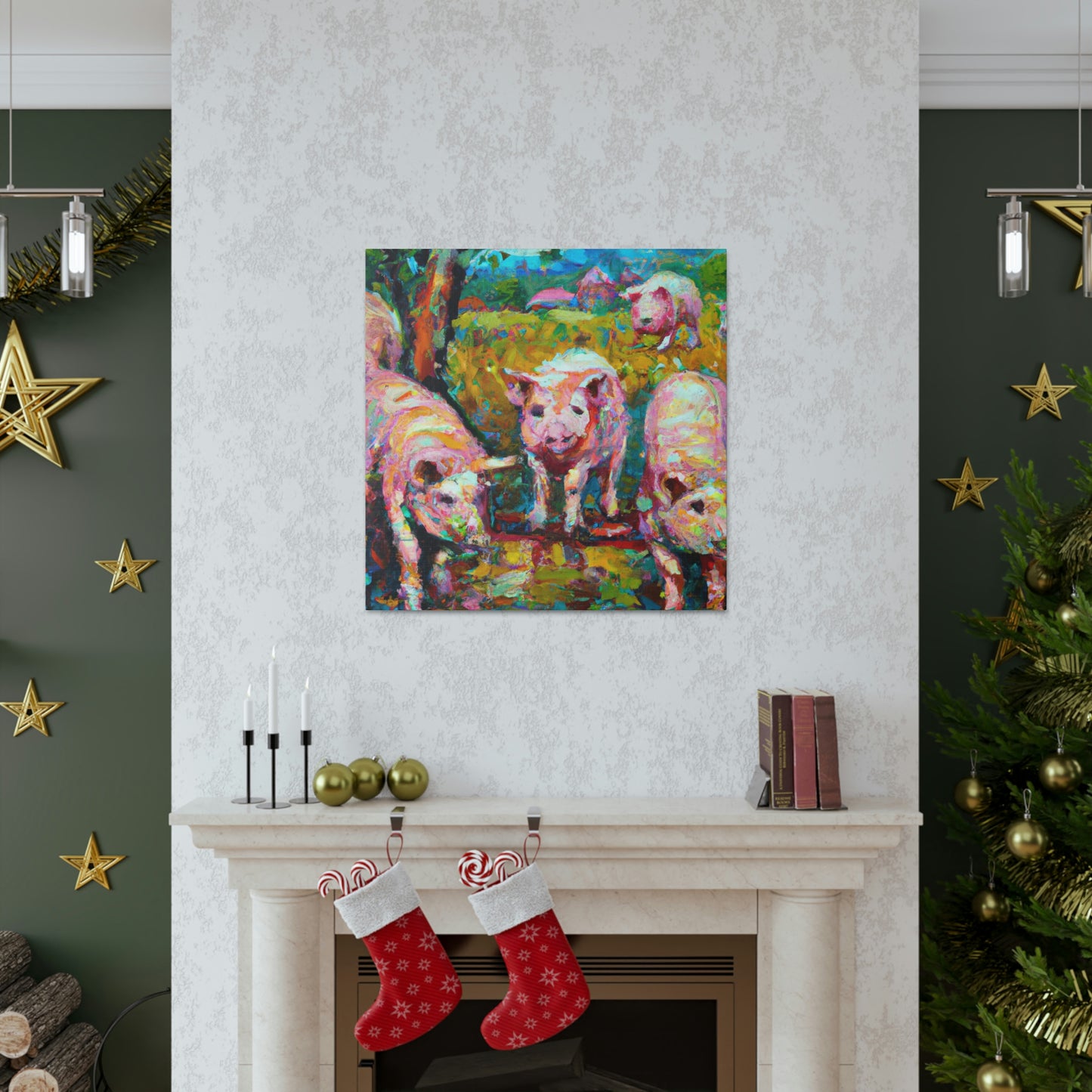 Pigs on the Farm - Canvas