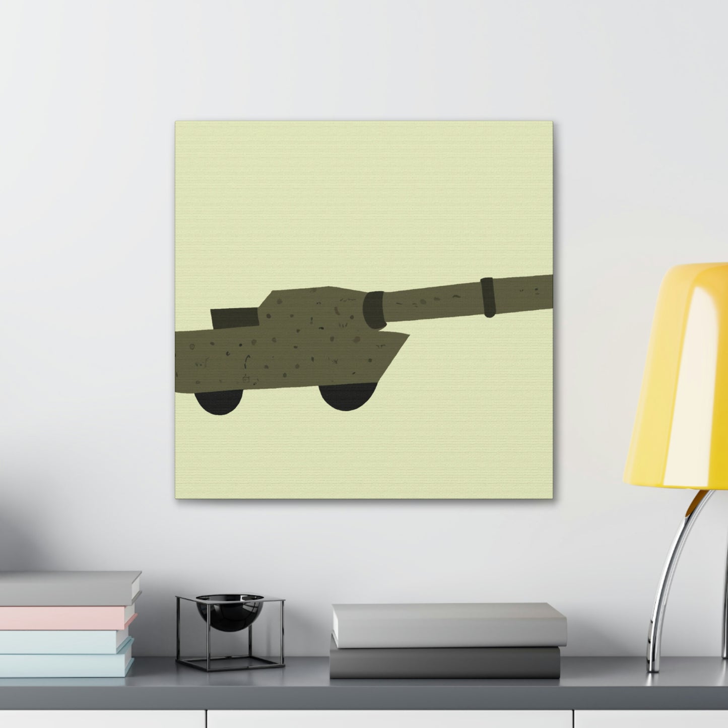 "Gun Minimalism Tranquility" - Canvas