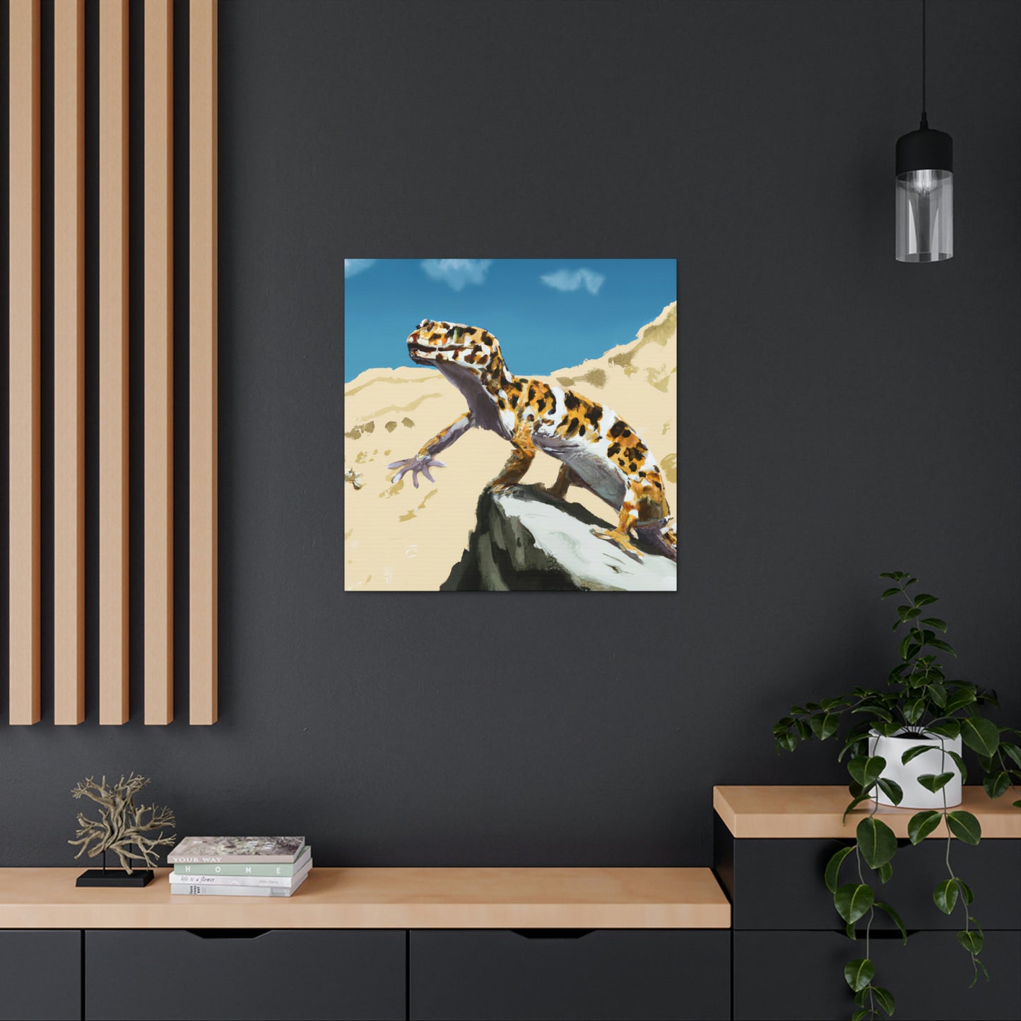 Leopard Gecko Elegance - Canvas