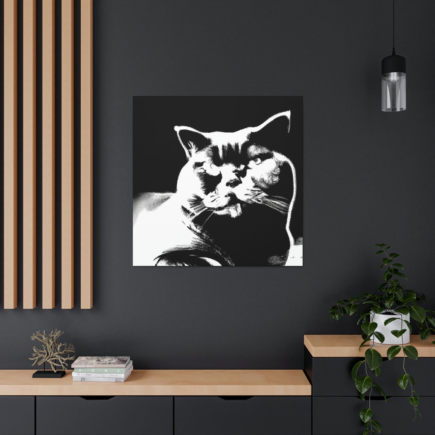 "Pop Britannia Cat Portrait" - Canvas