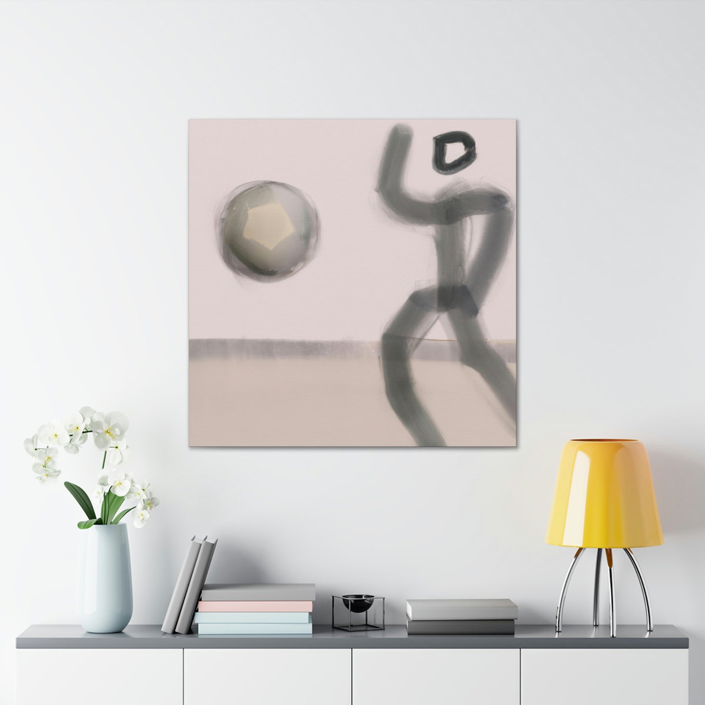 "Football's Dynamic Movement" - Canvas