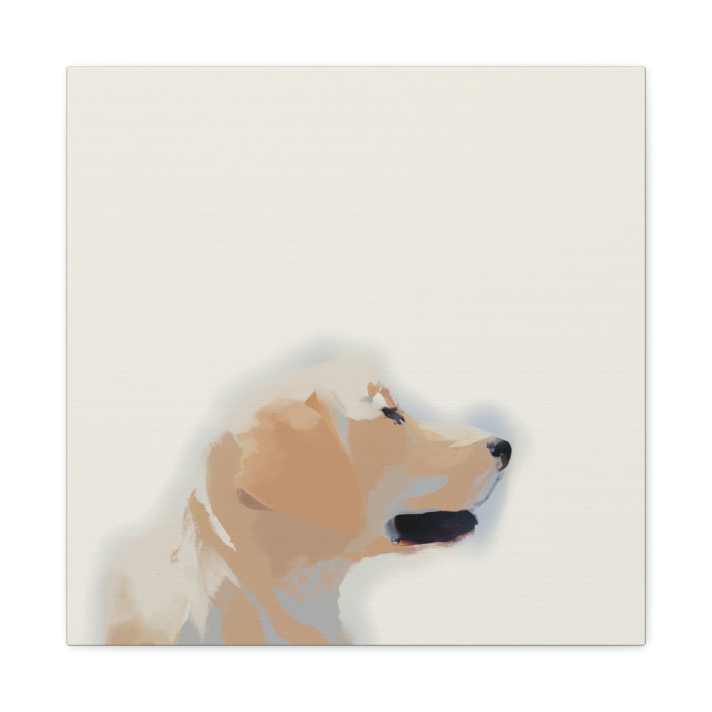 "Golden Retriever Minimalism" - Canvas