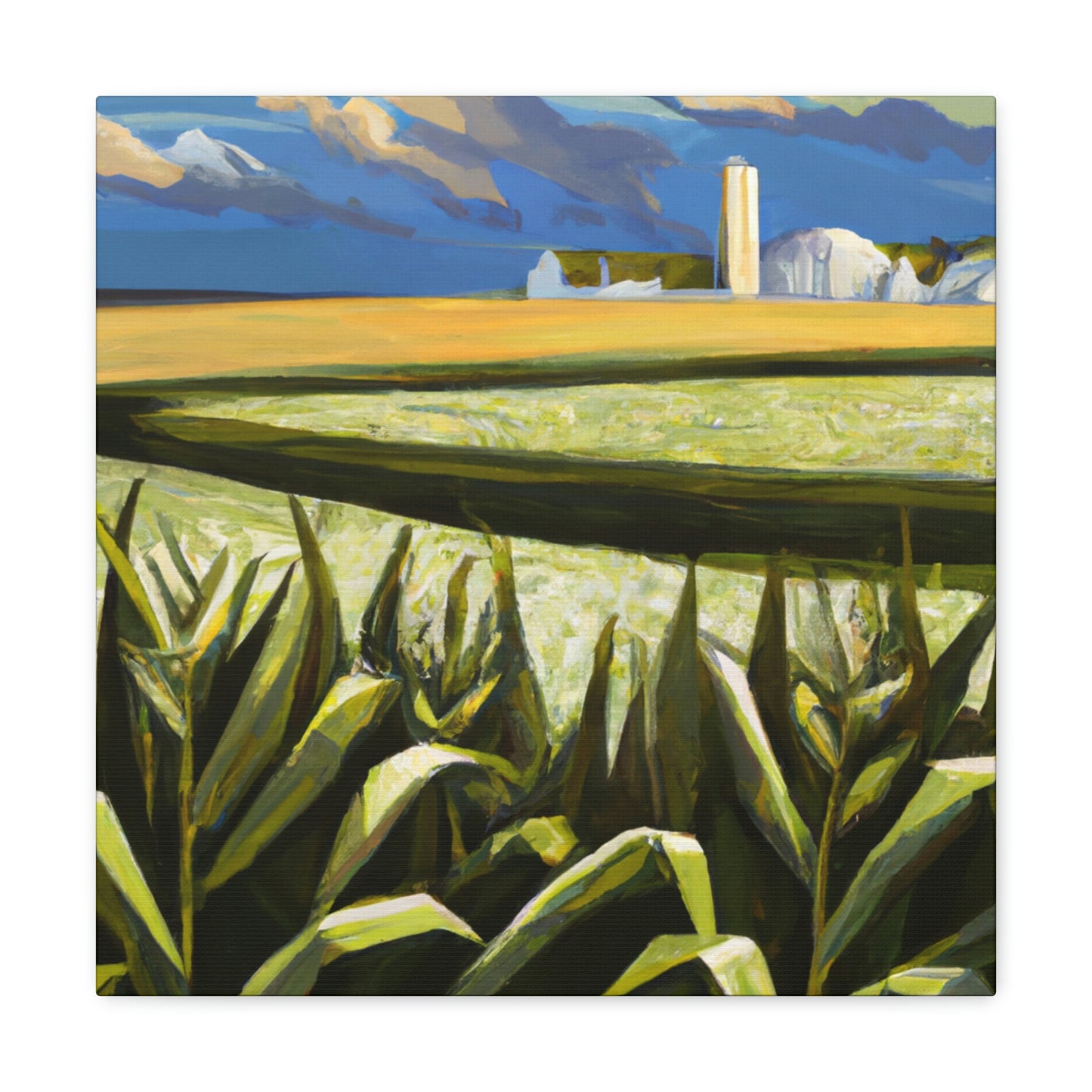 "Corn Field Harmony Scene" - Canvas